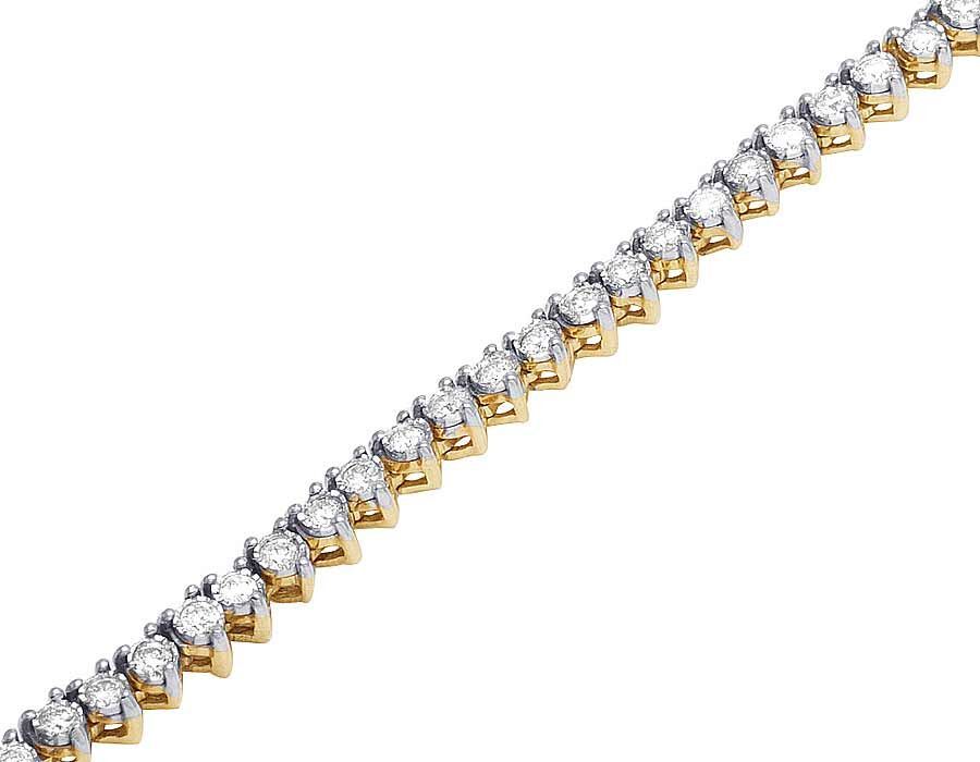 10k Solid Tennis Ice Chain Real Gold 22 Inch Necklace 3mm Genuine 1.85CT Diamond - Image 3
