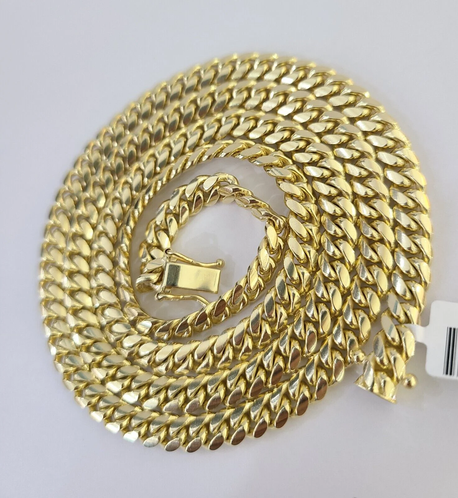 10K Solid Yellow Gold 6mm Miami Cuban Link Chain Necklace 24" Inch 10Kt - Image 2