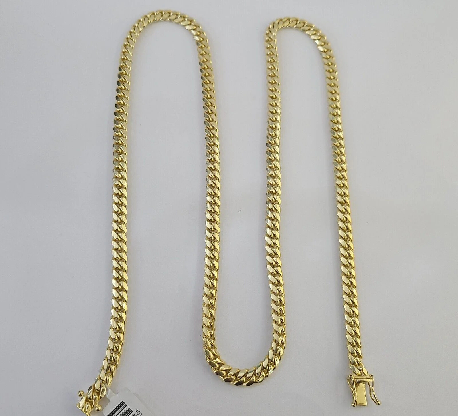 10K Solid Yellow Gold 6mm Miami Cuban Link Chain Necklace 24" Inch 10Kt - Image 6