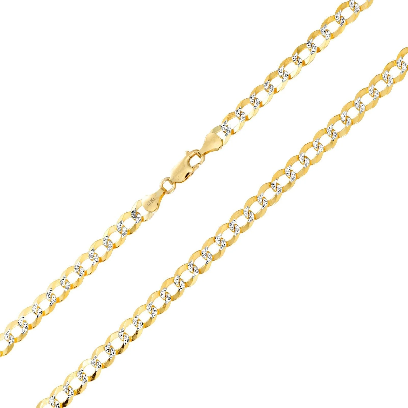 10K Solid Yellow Gold Cuban Curb Chain 12mm Diamond Cut Necklace 20-30'' Inches - Image 5