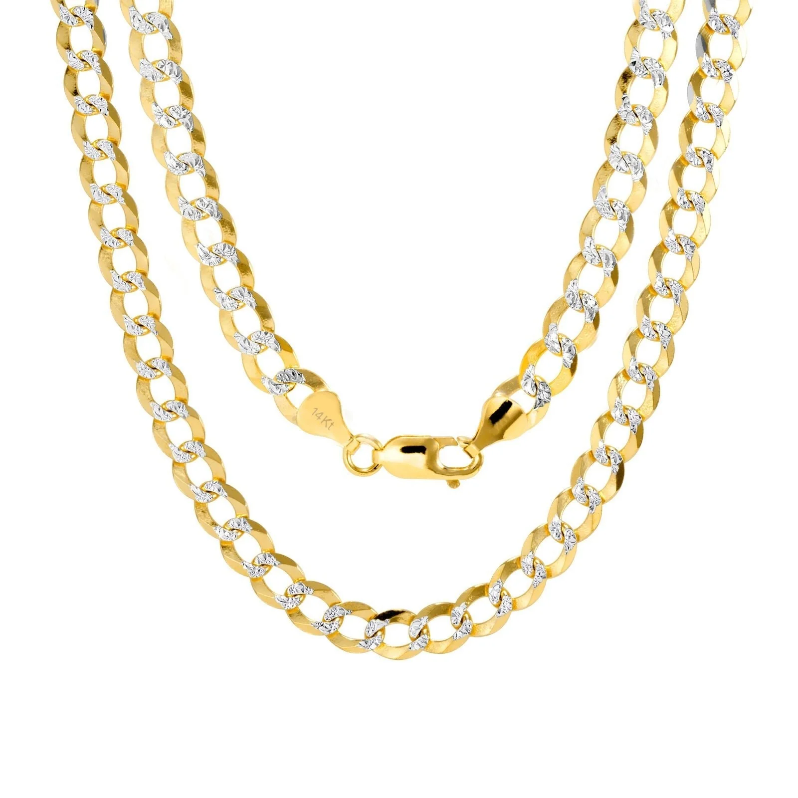 10K Solid Yellow Gold Cuban Curb Chain 12mm Diamond Cut Necklace 26'' Inches - Image 4