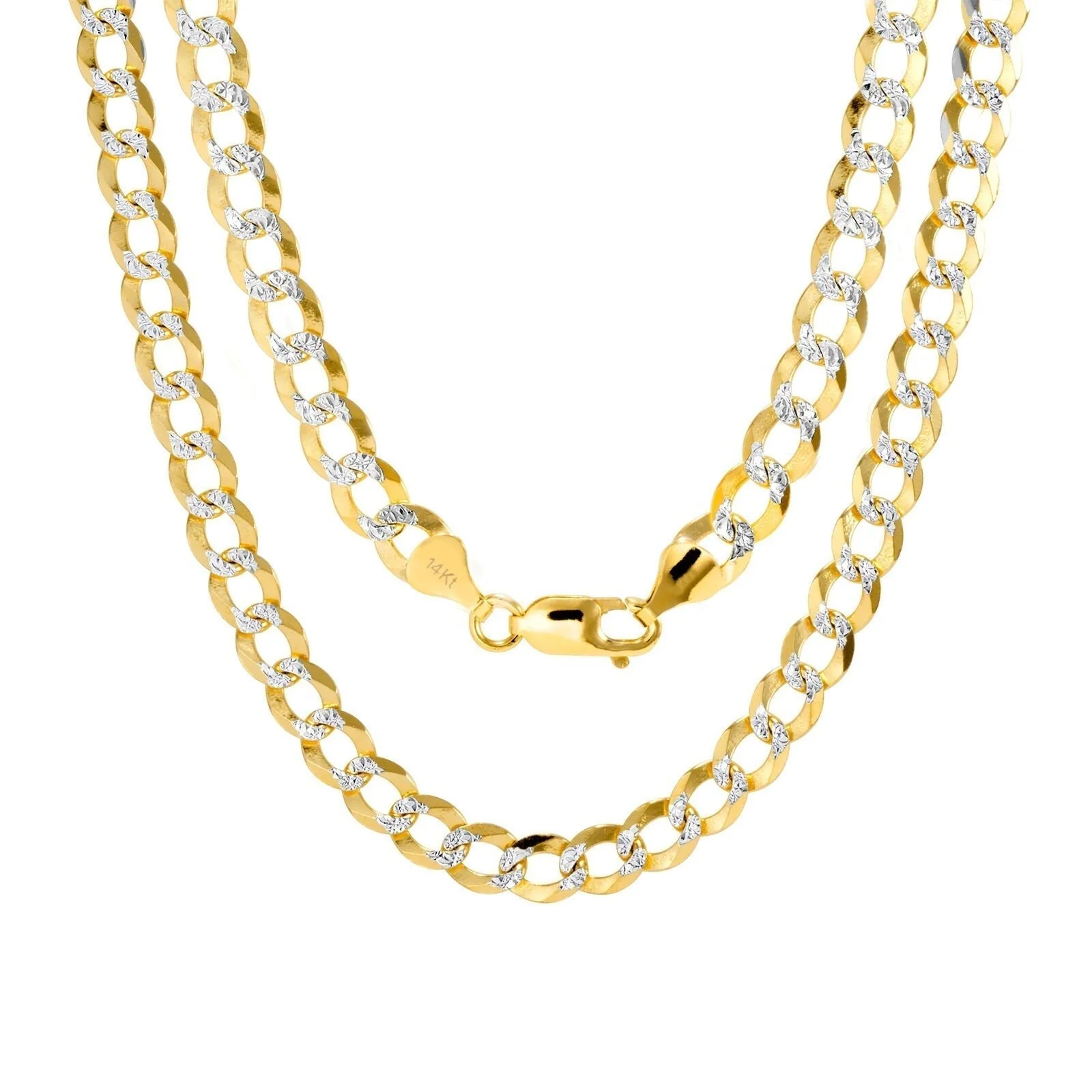 10K Solid Yellow Gold Cuban Curb Chain 12mm Diamond Cut Necklace 26'' Inches - Image 6