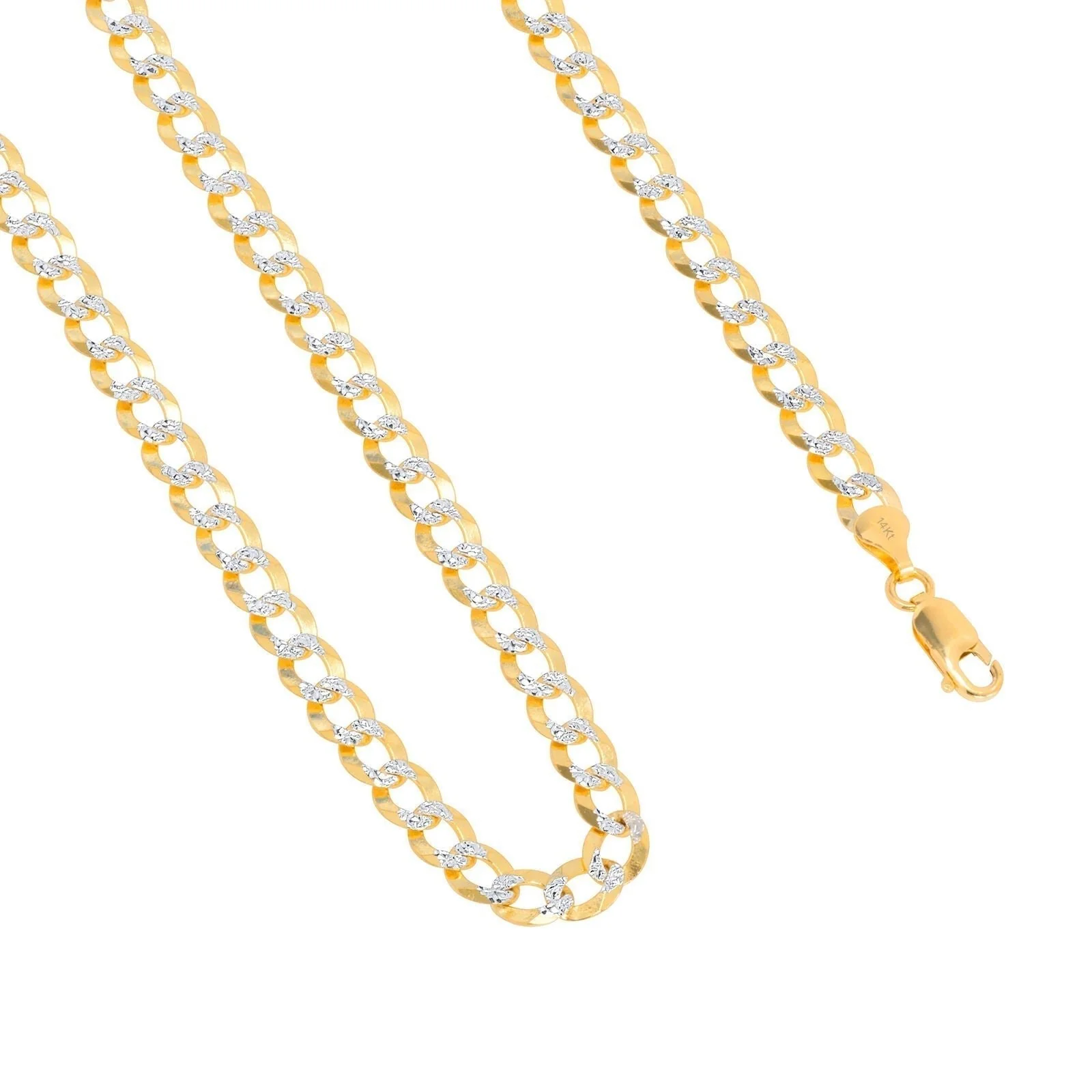 10K Solid Yellow Gold Cuban Curb Chain 12mm Diamond Cut Necklace 30'' Inches - Image 4