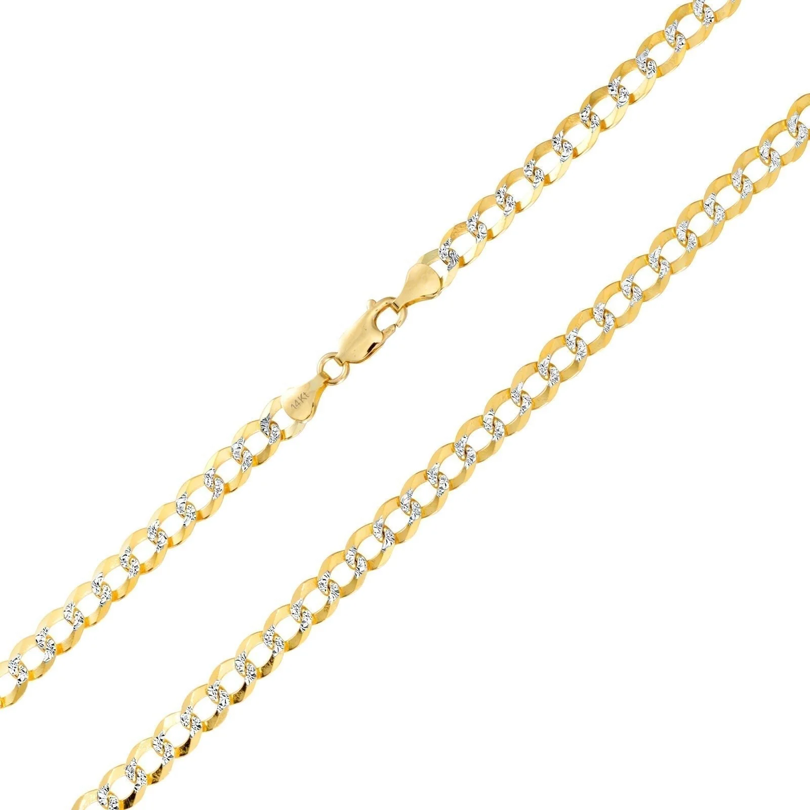 10K Solid Yellow Gold Cuban Curb Chain 12mm Diamond Cut Necklace 30'' Inches - Image 5
