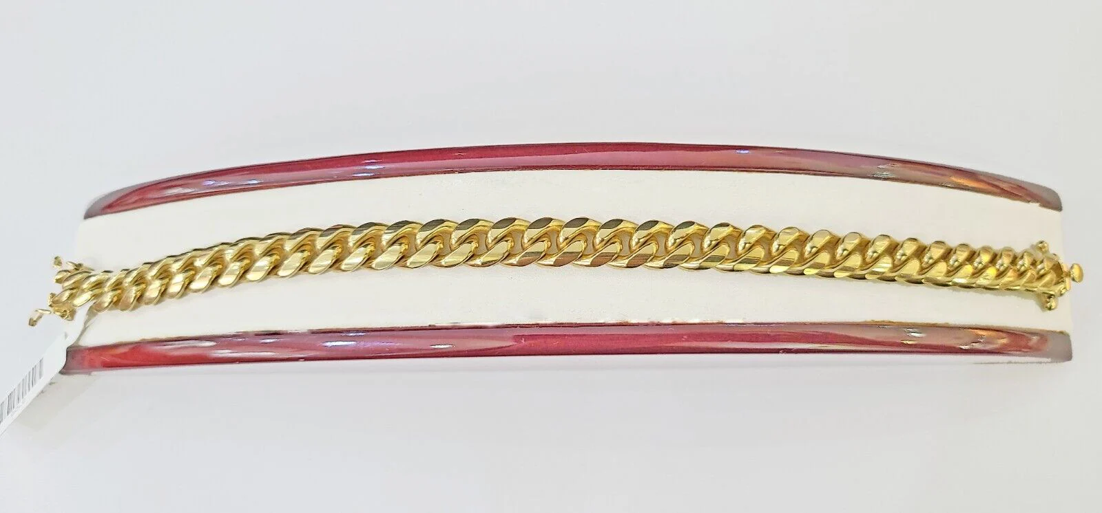 10k Solid Yellow Gold Miami Cuban Bracelet Size 8.5mm 8inches Men Women - Image 6