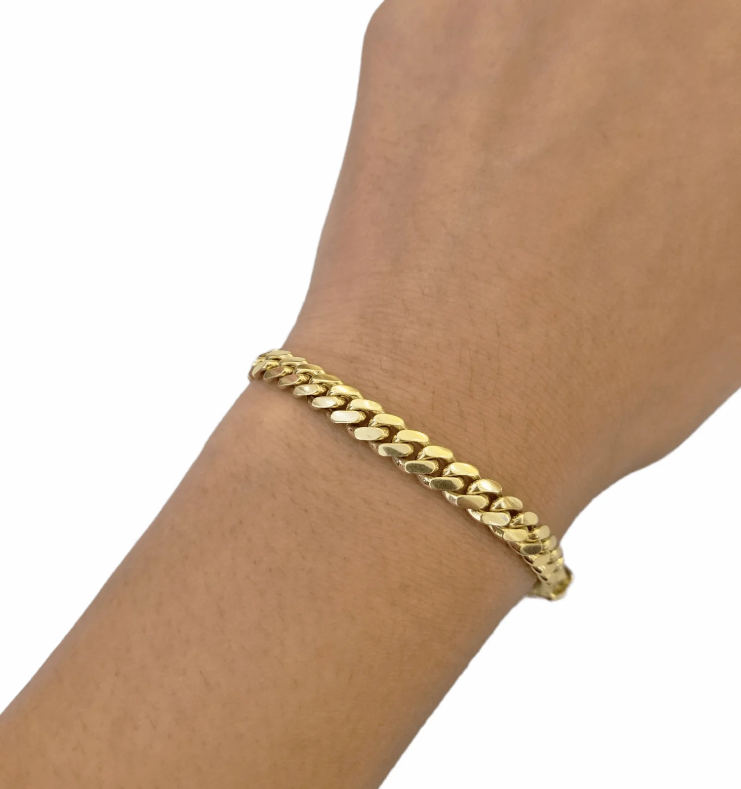 10k Solid Yellow Miami Cuban Link Bracelet 6mm 9" Inch Real