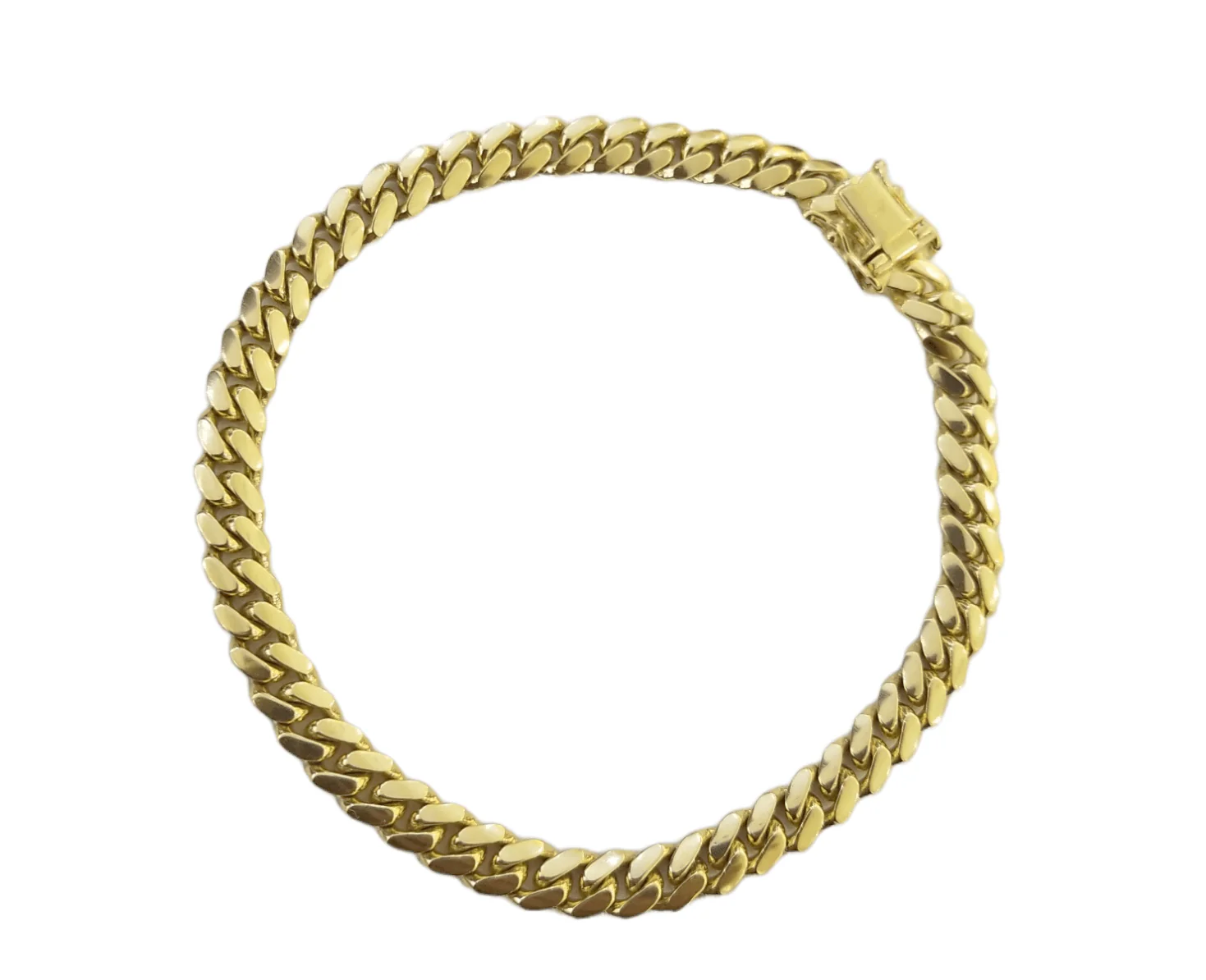 10k Solid Yellow Miami Cuban Link Bracelet 6mm 9" Inch Real - Image 3