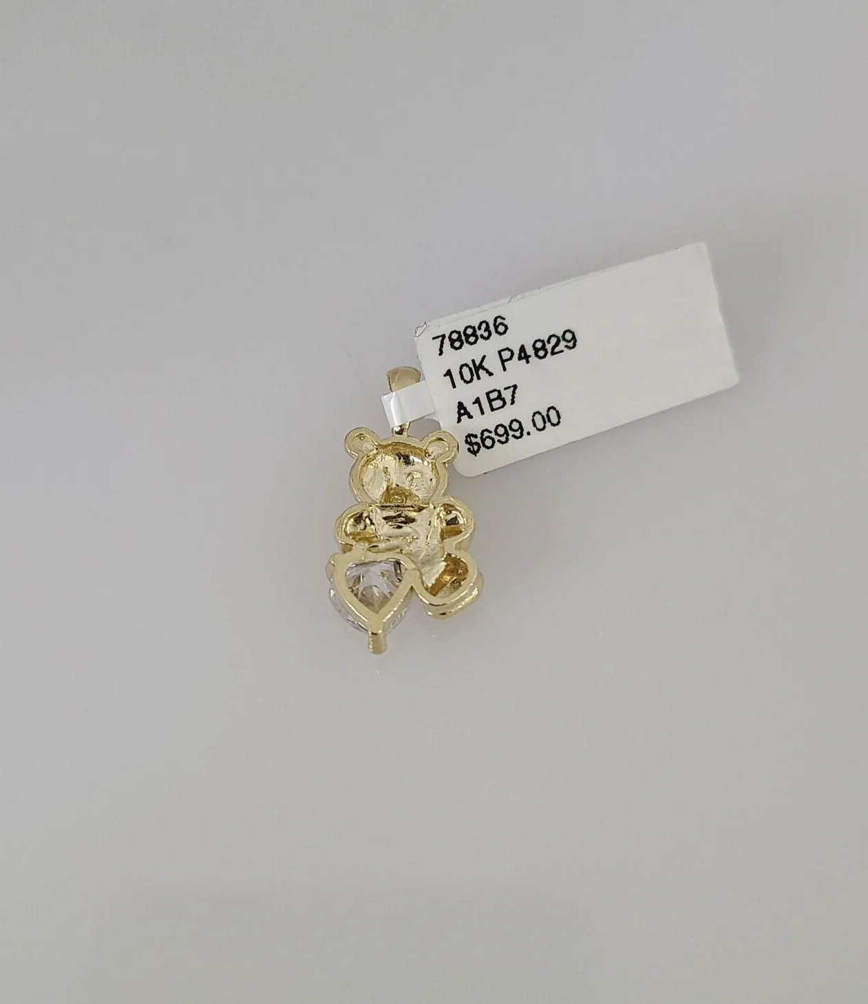 10k Teddy Bear Charm Pendant REAL 10Kt Beauty Yellow Gold Genuine - Image 5