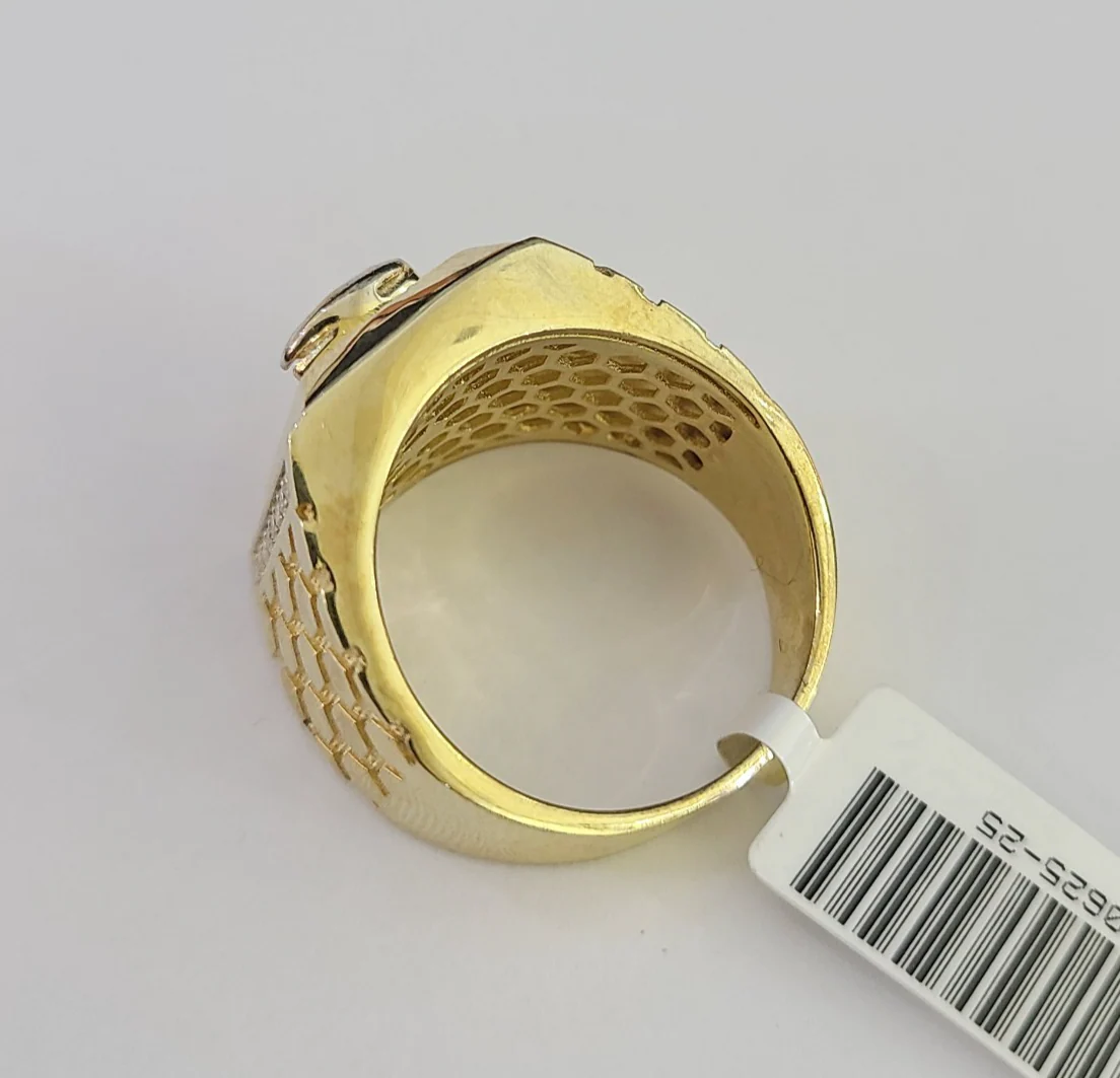 10k Virgin Mary Ring Casual Band Yellow Gold Genuine Brand New Religious All Sizes - Image 2