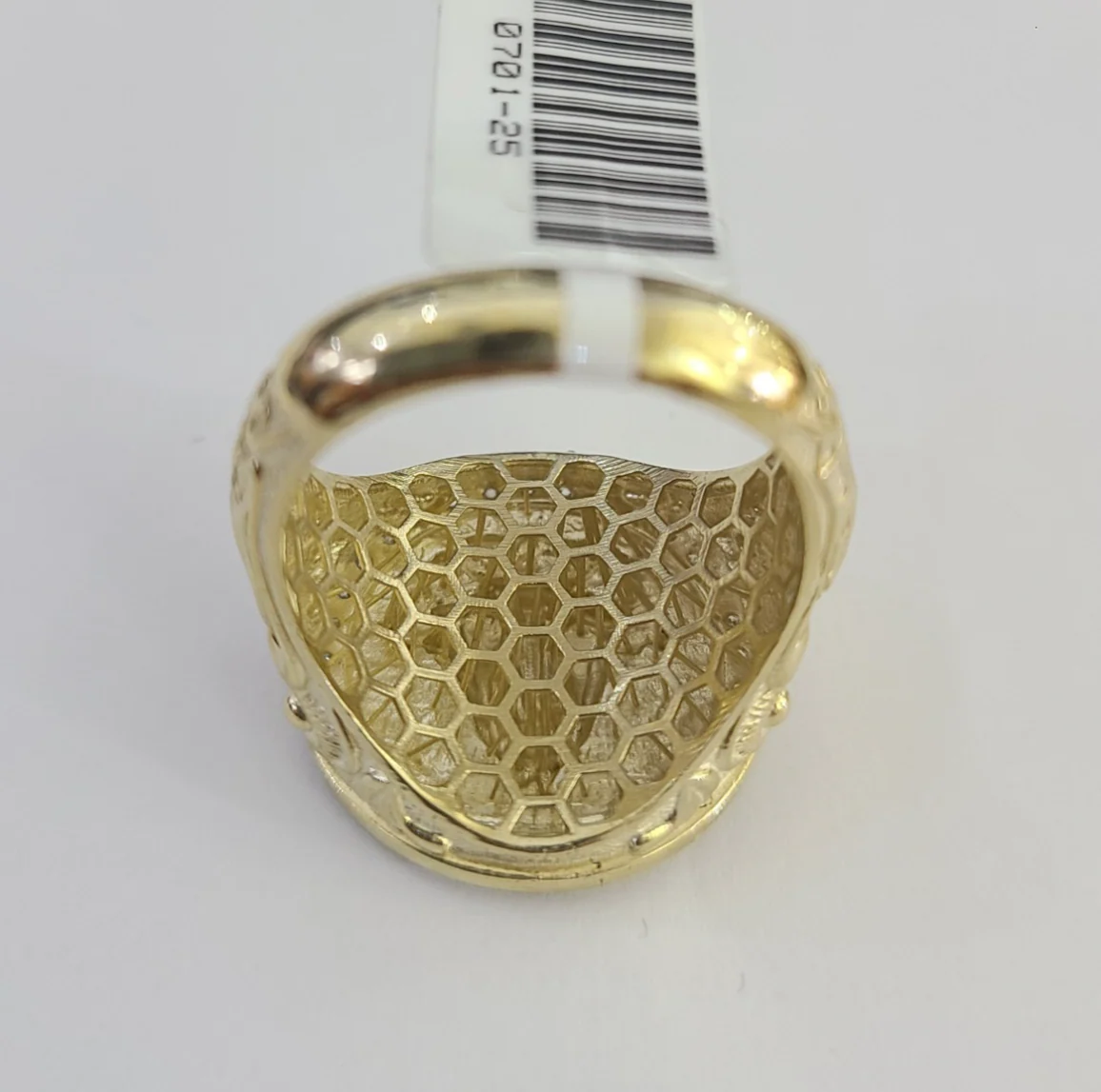 10k Virgin Mary Ring Casual Band Yellow Gold Genuine Brand New Religious All Sizes - Image 4