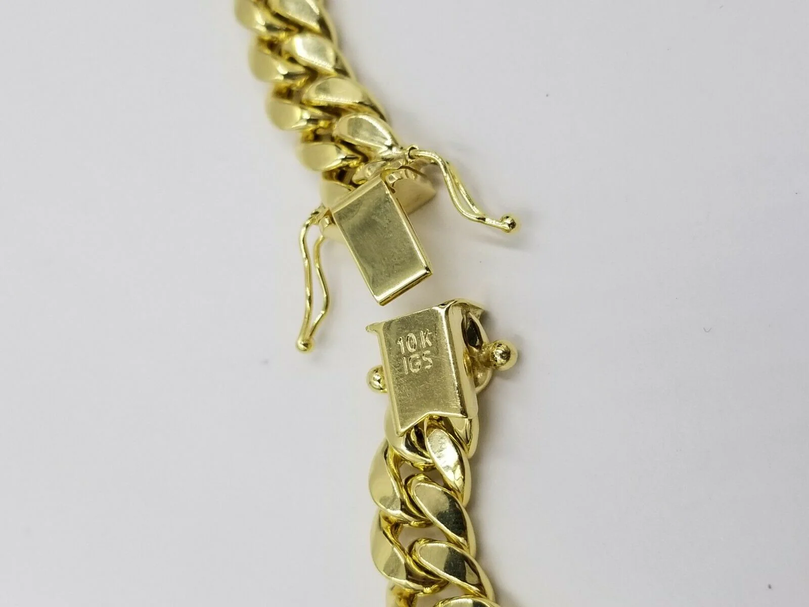 10K Yellow Gold 8mm Real Miami Cuban Link Chain Pendant Necklace Box Lock 18-30" - Image 4