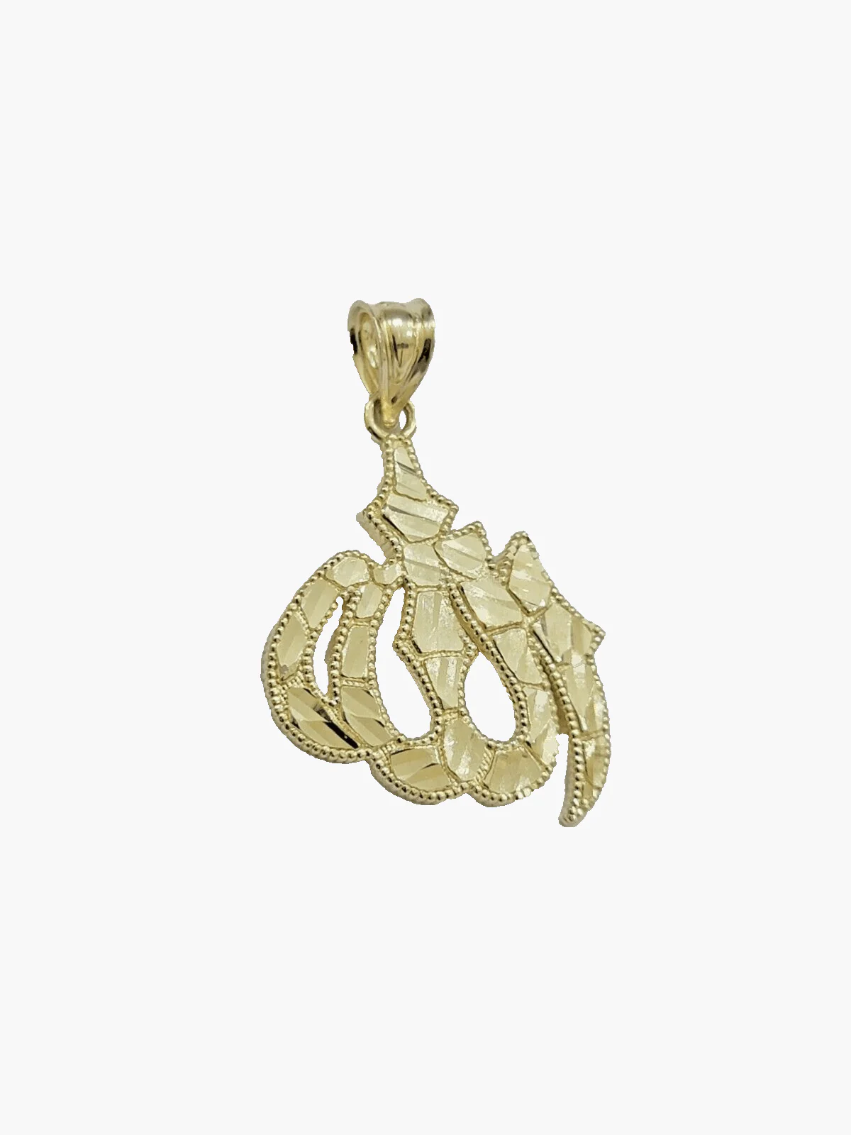 10k Yellow Gold Allah Charm Miami Cuban Chain 18 Inch Necklace 10kt Pendant Real - Image 14