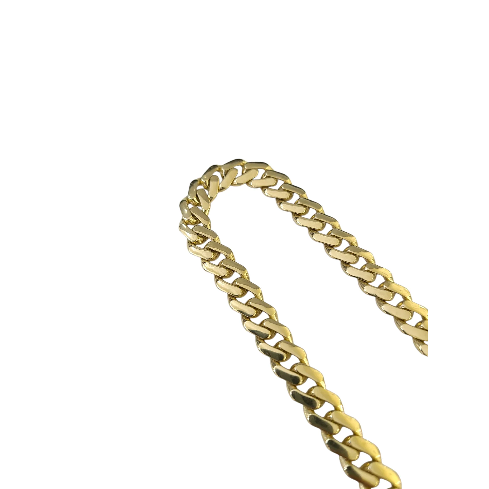 10k Yellow Gold Bracelet 7 Inch Royal Monaco Cuban Link 7mm Box Clasp - Image 6