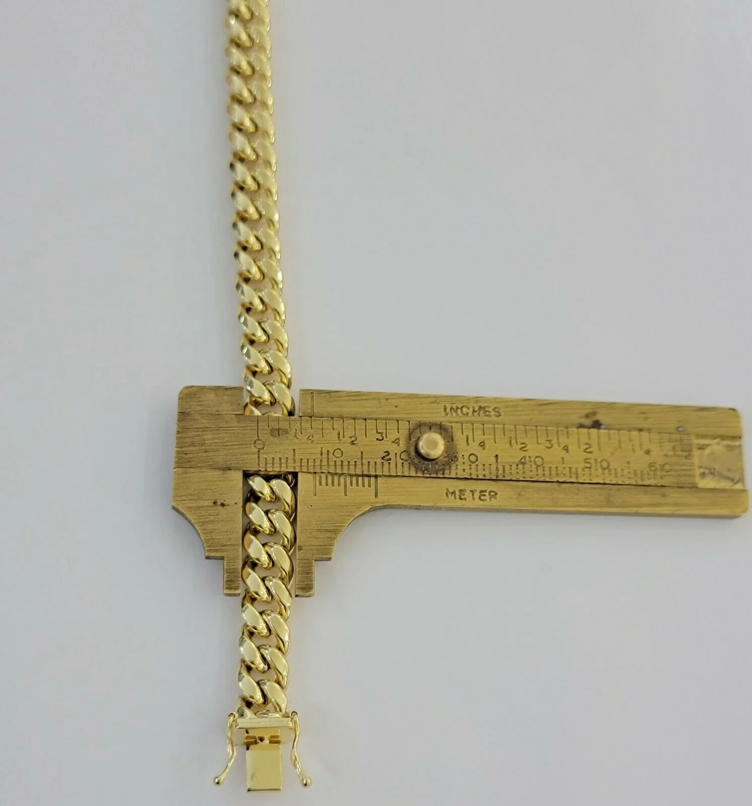 10k Yellow Gold Bracelet Miami Cuban Link 7.5" 8mm REAL 10 kt men &Women, STRONG - Image 6