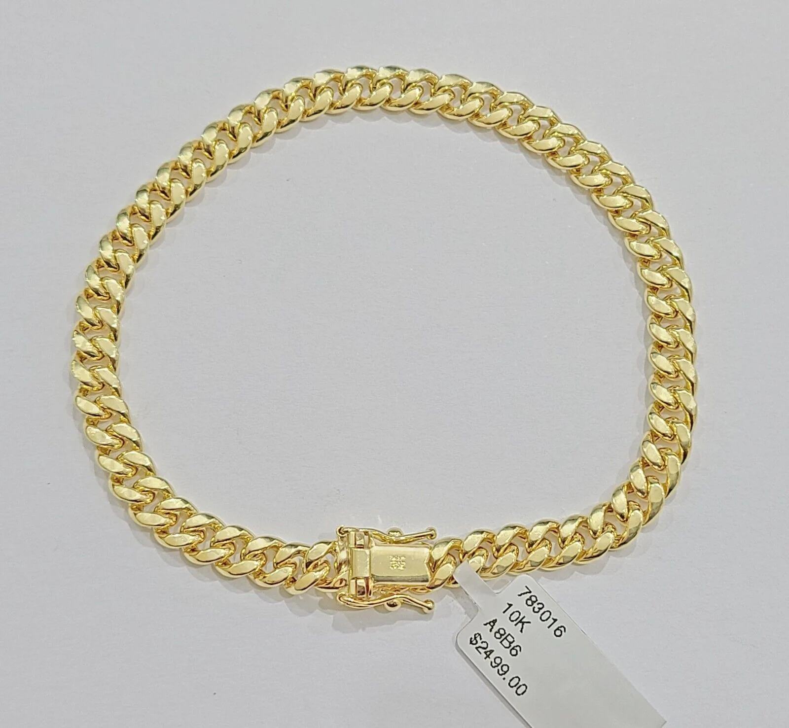 10k Yellow Gold Bracelet Miami Cuban Link 8 inch 6mm REAL 10kt Men Women - Image 10