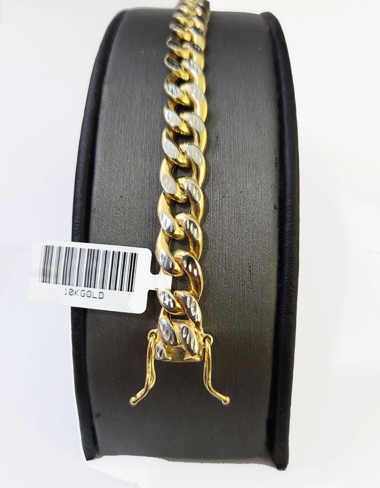 10K Yellow Gold Bracelet Real Cuban Curb Link Diamond Cut 8mm 8" Inch REAL Gold - Image 7