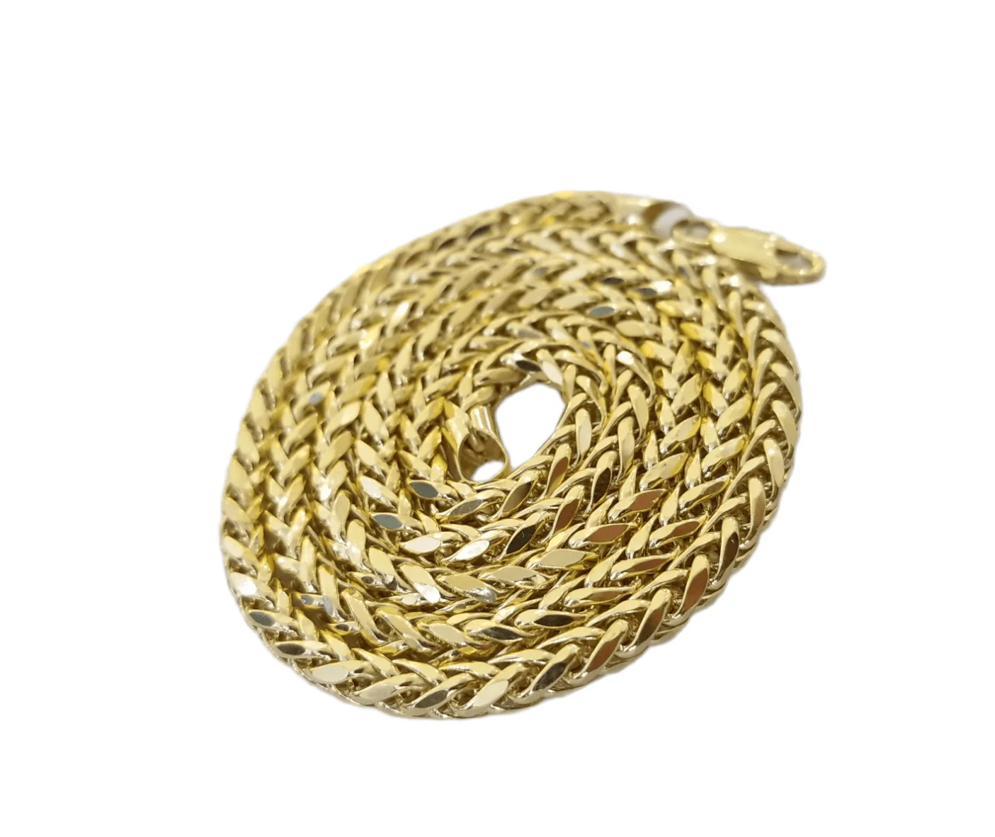 10k Yellow Gold Card Game Pendent 4mm Palm Chain 22" Inch Necklace - Image 4