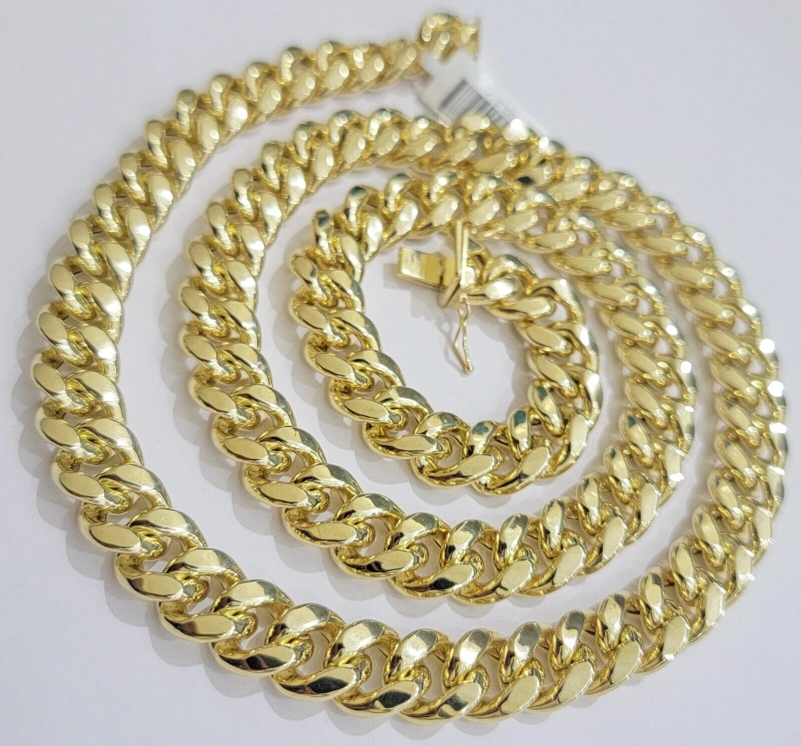 10k Yellow Gold Chain 12mm Miami Cuban Link Necklace 20"-30" Real 10kt Box Clasp - Image 14