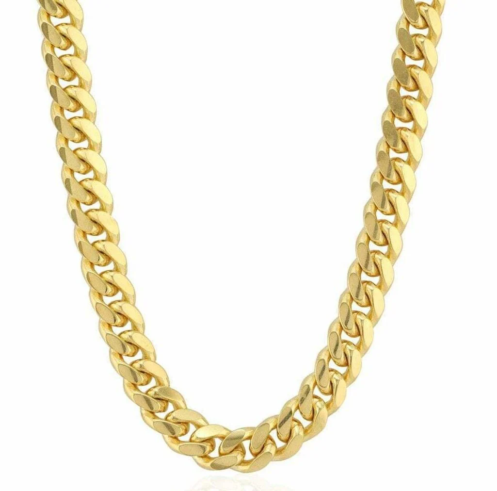 10k Yellow Gold Chain 12mm Miami Cuban Link Necklace 20"-30" Real 10kt Box Clasp - Image 7