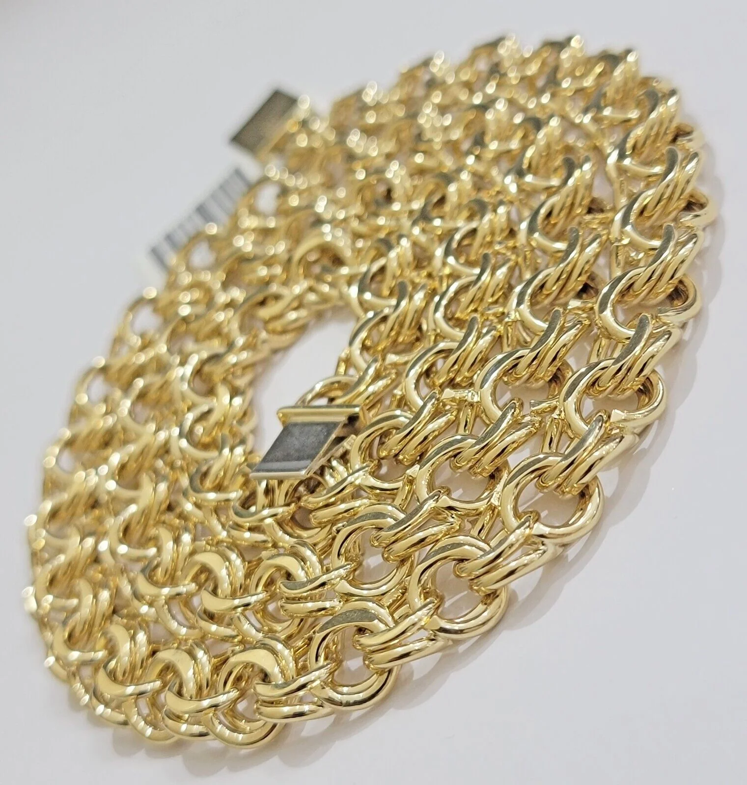 10k Yellow Gold Chain Chino Necklace Solid Link 9mm 20 Inch Real 10kt Box Clasp - Image 11