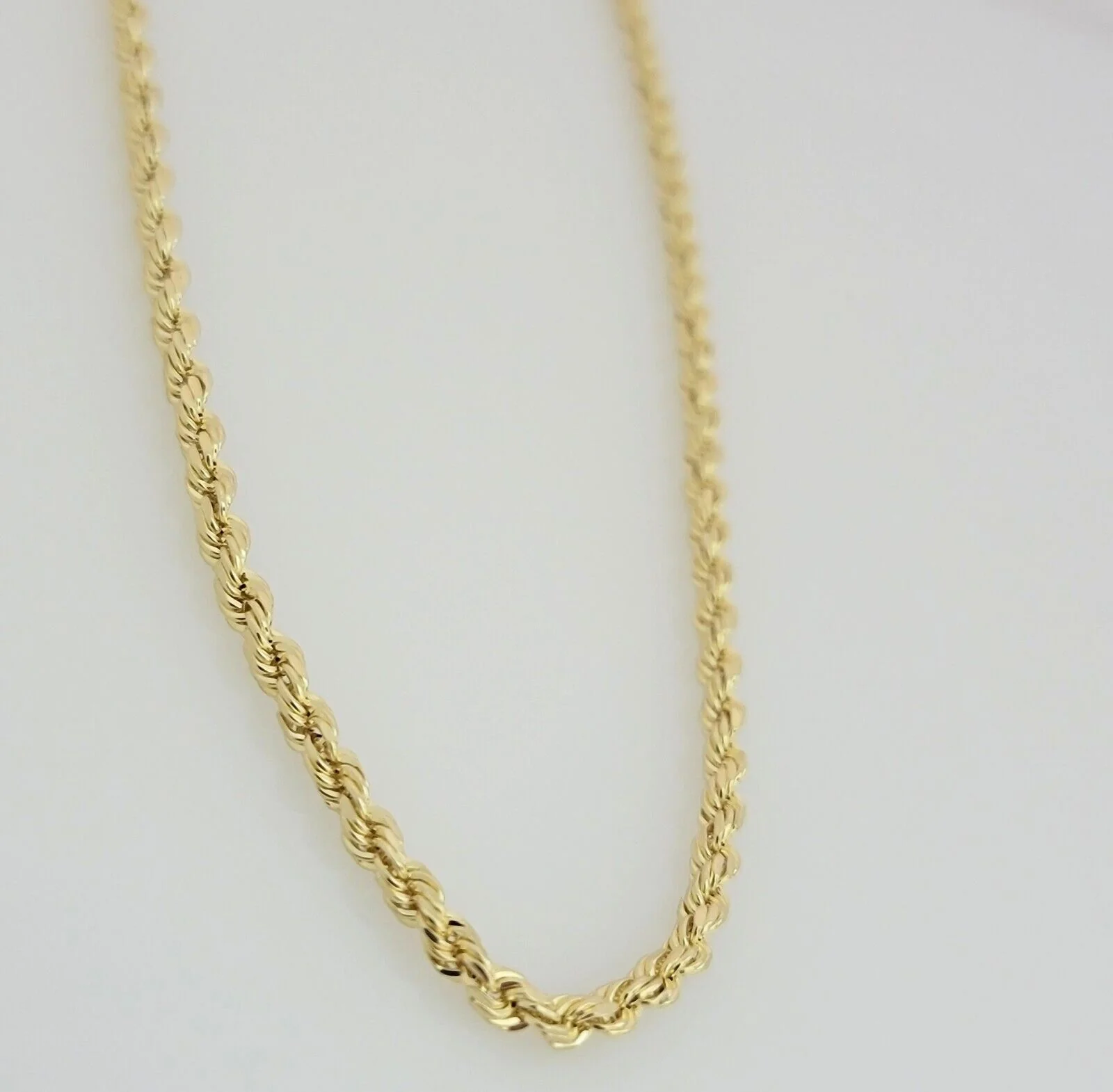 10k Yellow Gold Chain Rope Necklace 3mm 18" 20" 22" 24" 26" 28 Inch REAL 10kt - Image 8