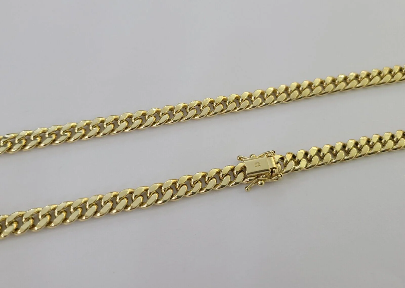 10K Yellow Gold Crown Pendent Charm 6mm Miami Cuban Link Chain 18 - 30" Inch - Image 3