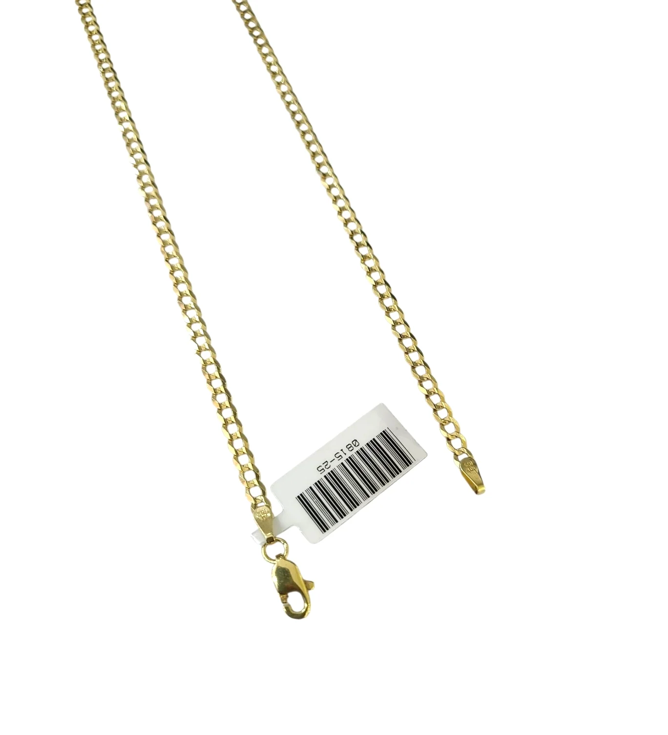 10K Yellow Gold Cuban Curb Chain Necklace 3mm 18 Inch REAL 10kt Womens - Image 3