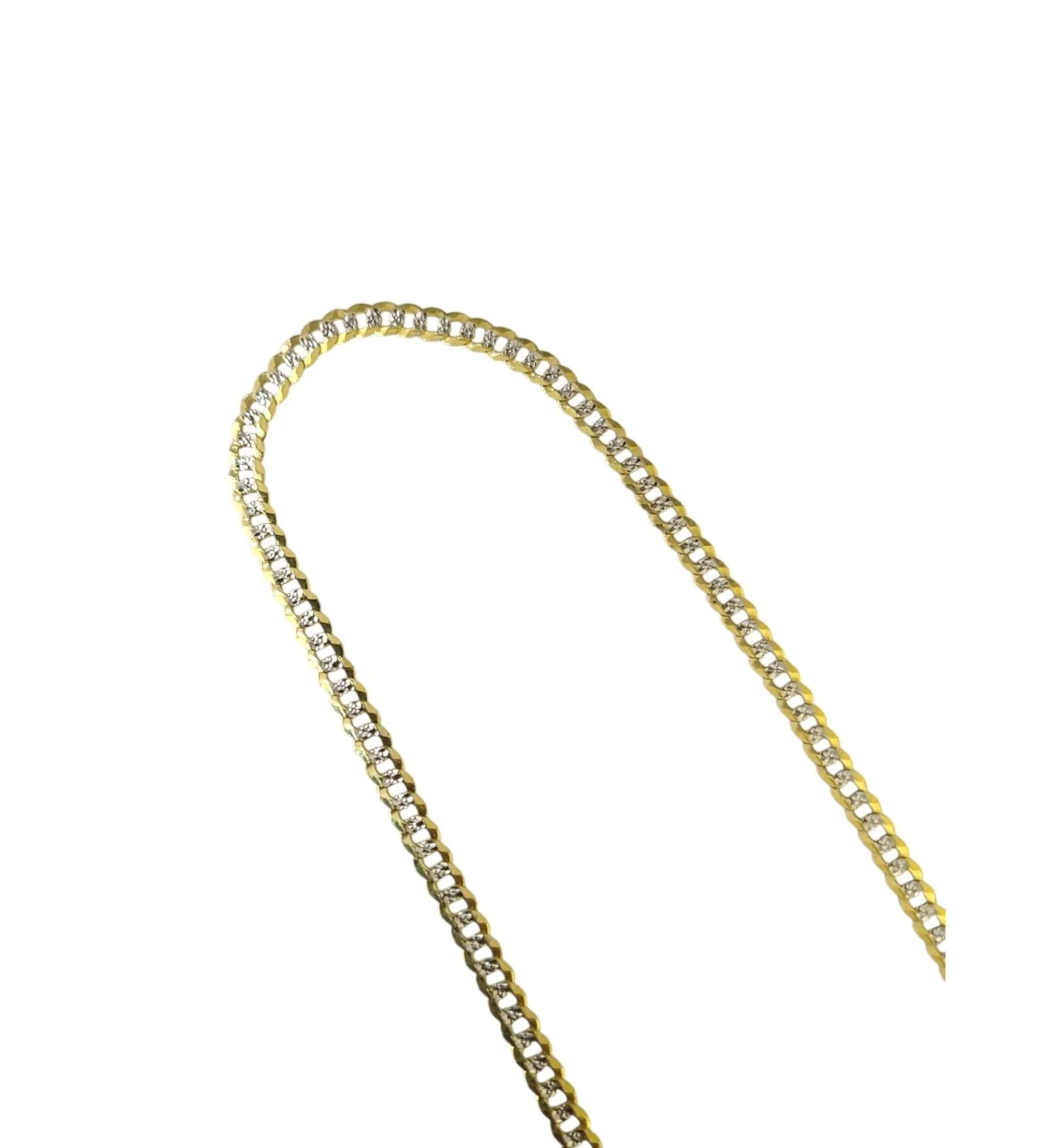 10K Yellow Gold Cuban Curb Chain Necklace 4mm 20 Inch REAL 10kt Diamond Cuts - Image 4