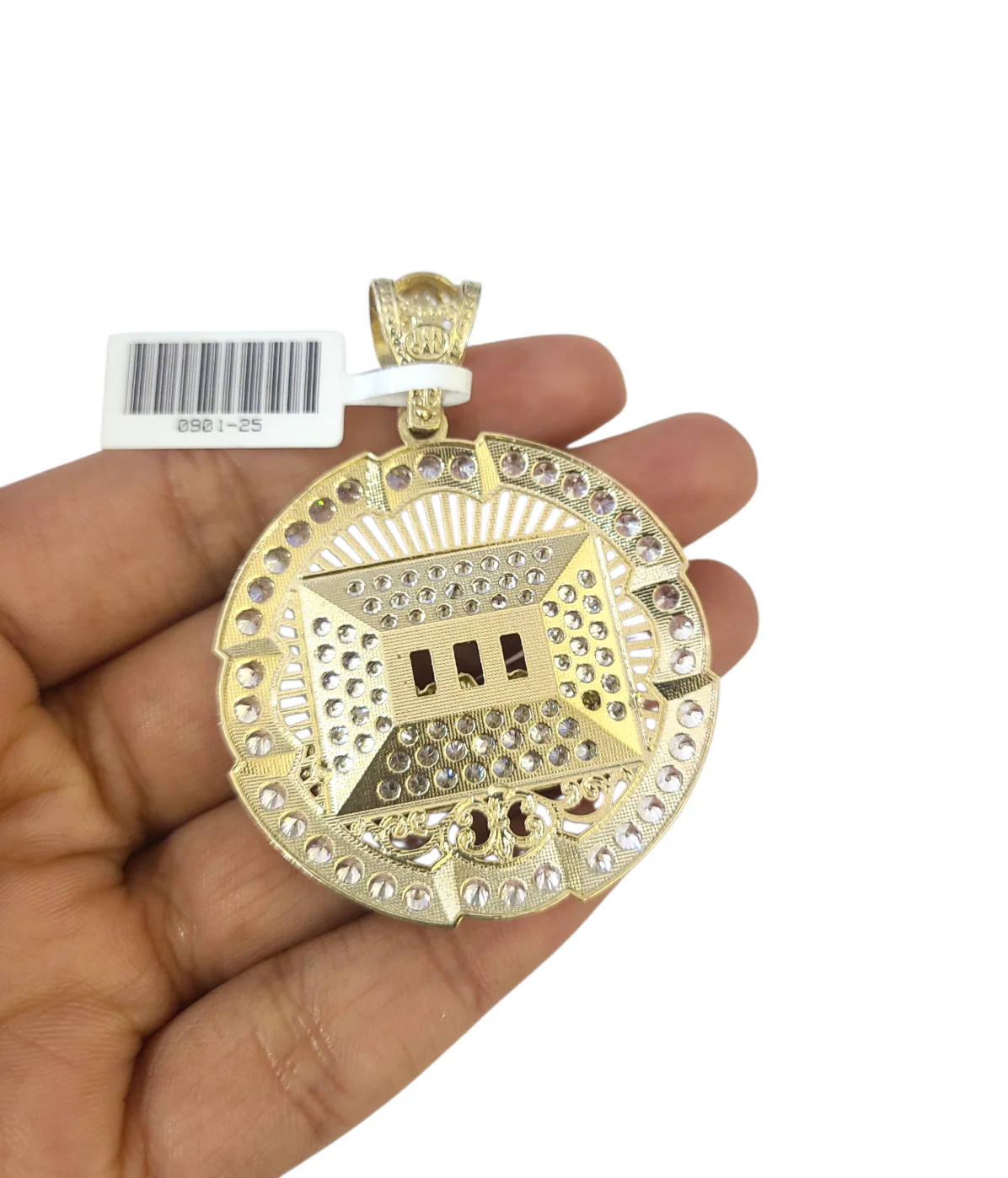 10k Yellow Gold Cuban Curb Chain SET Last Supper Pendant Charm 8mm Necklace Men - Image 8
