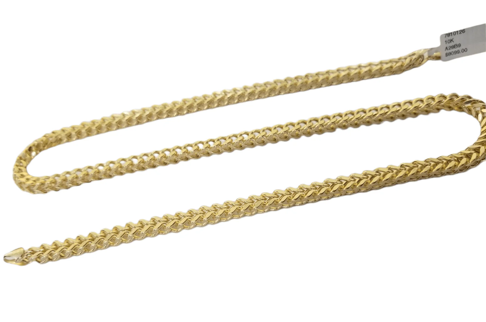 10k Yellow Gold Franco Chain 22 24 26 28" Inch Real Gold 5mm Necklace - Image 2