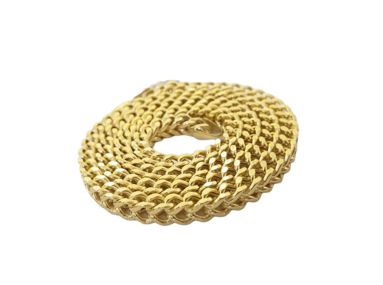 10k Yellow Gold Franco Chain 22 24 26 28" Inch Real Gold 5mm Necklace - Image 4