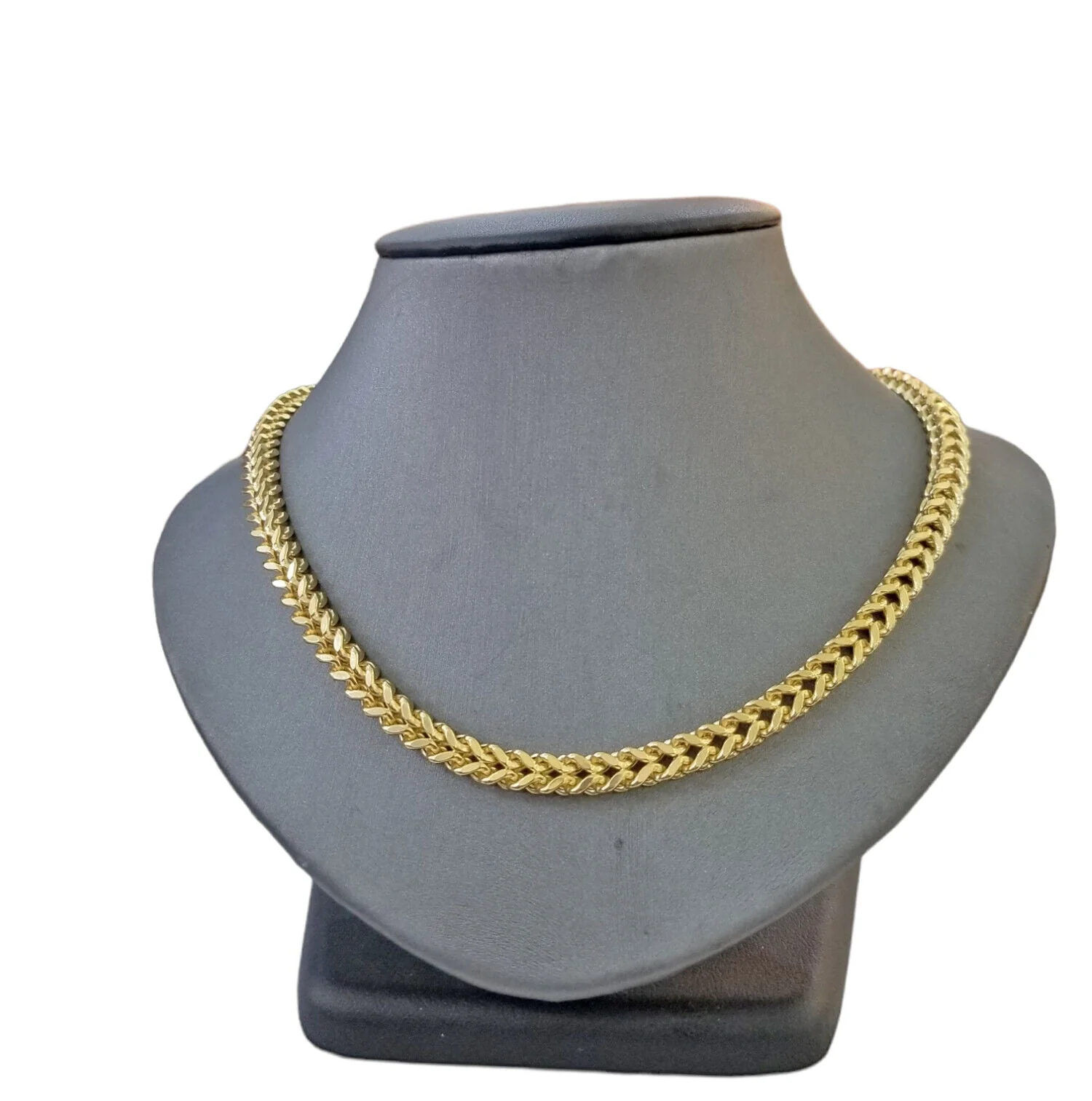 10k Yellow Gold Franco Chain 22 24 26 28" Inch Real Gold 5mm Necklace - Image 5