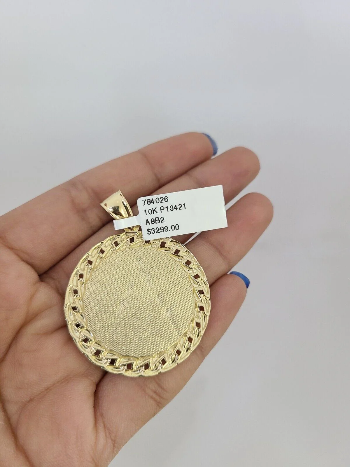 10k Yellow Gold Franco Chain Masonic Charm Pendant 4mm 18-28 Inch Necklace - Image 8