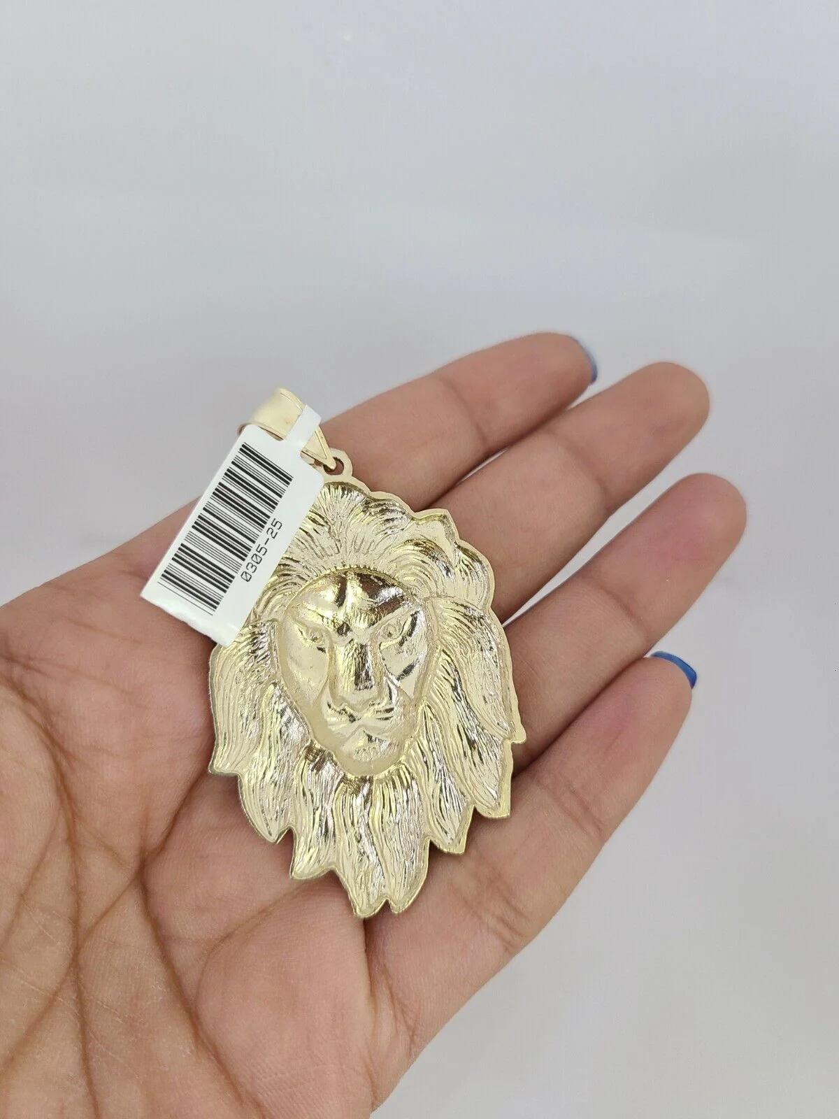 10k Yellow Gold Franco Chain Roaring Lion Charm Pendant 4mm 18-28 Inch Necklace - Image 7
