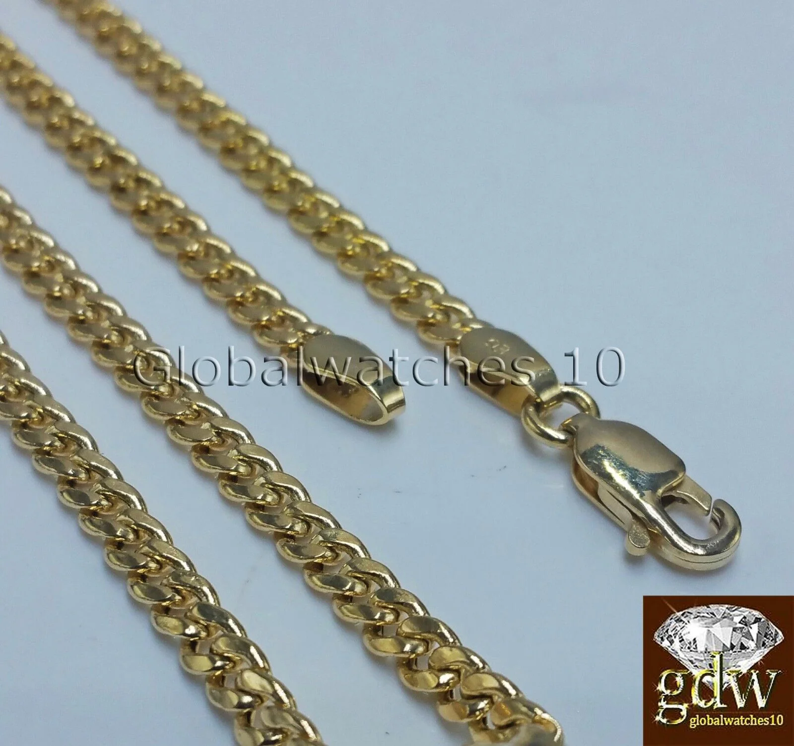 10k Yellow Gold Jesus Cross Charm Pendant 10K 22" Miami Cuban Chain SET Real - Image 4