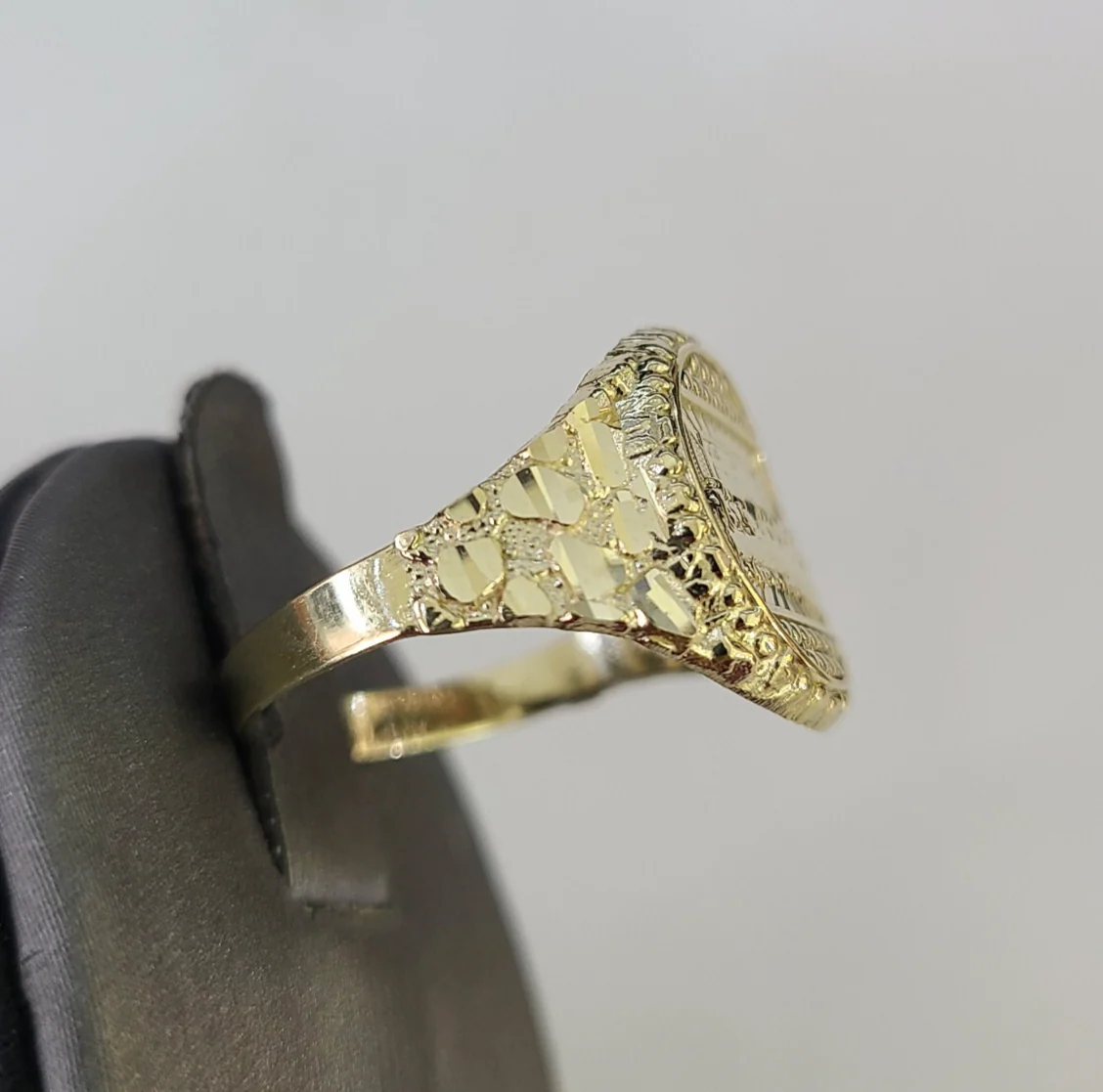 10k Yellow Gold Last Supper Ring Casual Band Genuine Brand New Religious All Sizes - Image 6