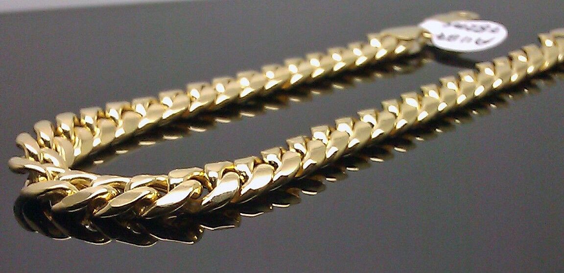 10k Yellow Gold Miami Cuban Bracelet Real 10kt Gold 6mm Link 7 inch Men Women - Image 7