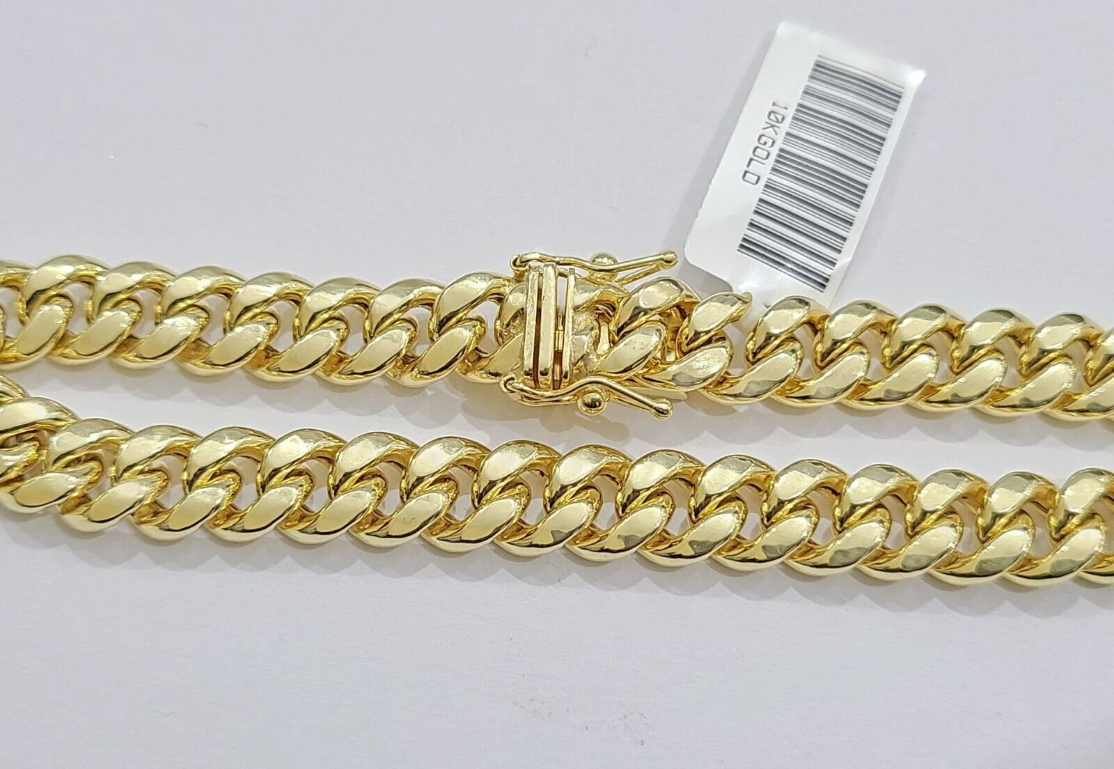 10k Yellow Gold Miami Cuban Link Bracelet 7" inch 8mm Real 10kt Kids and Ladies - Image 6