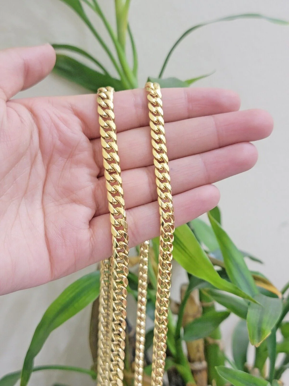 10k Yellow Gold Miami Cuban Link Chain Box Necklace 6mm 7mm 20-24 Inch Real - Image 6