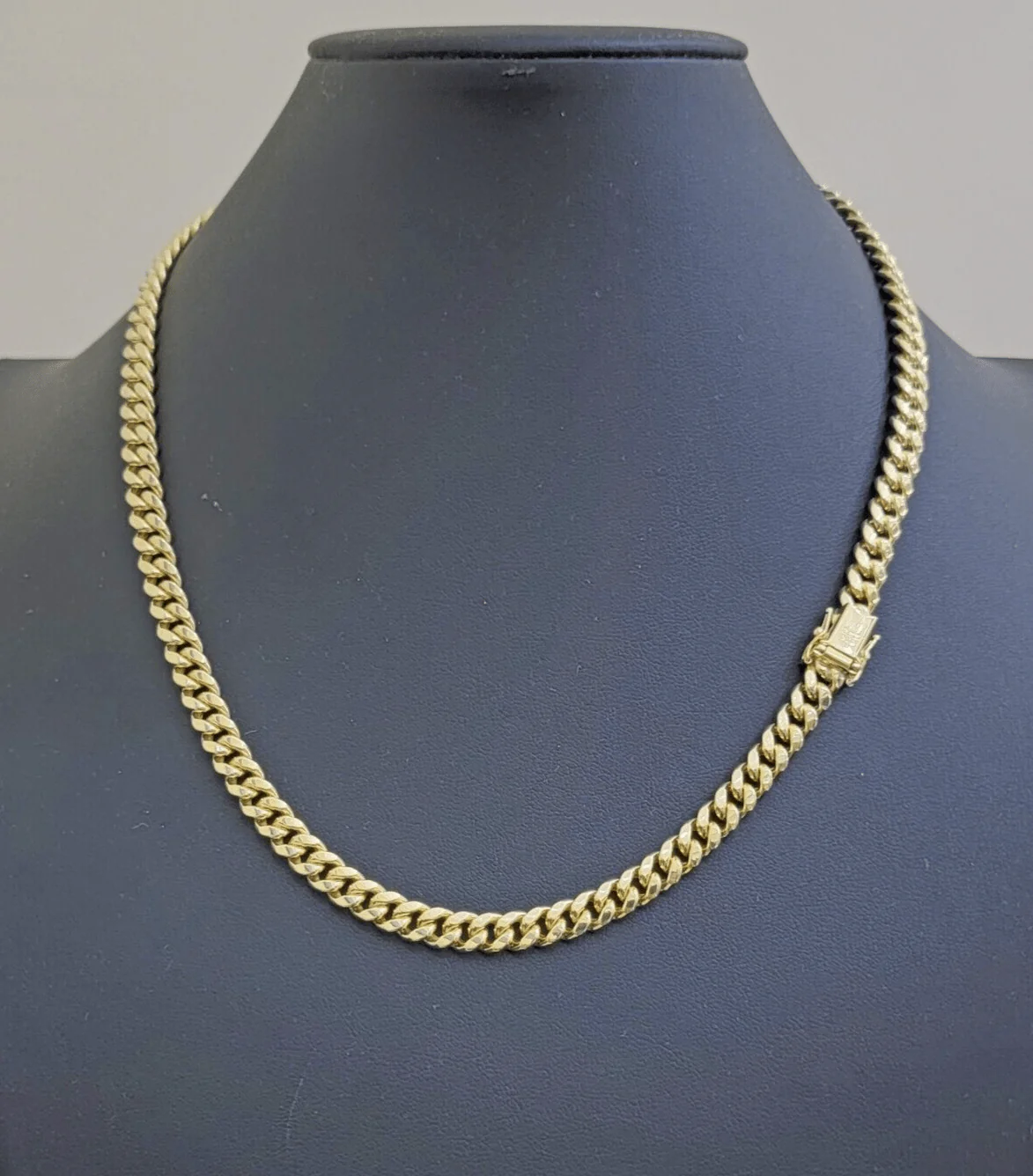 10k Yellow Gold Miami Cuban Link Chain Necklace 7mm 28'' Real 10kt Box Lock - Image 3