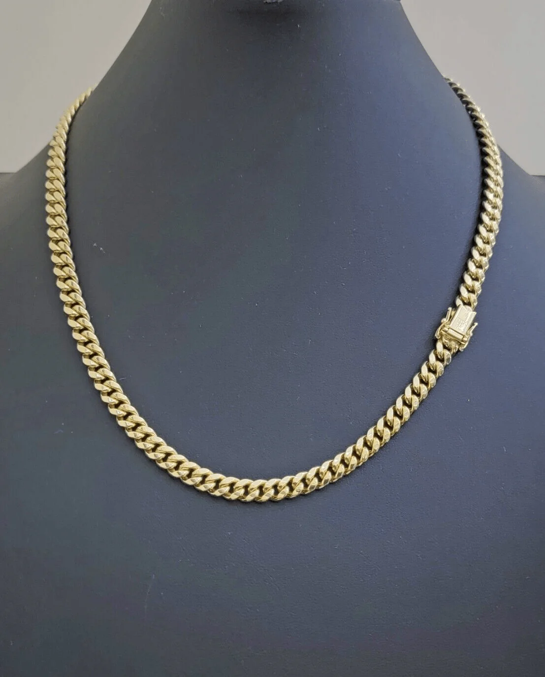 10k Yellow Gold Miami Cuban Link Chain Necklace 7mm 28'' Real 10kt Box Lock - Image 5