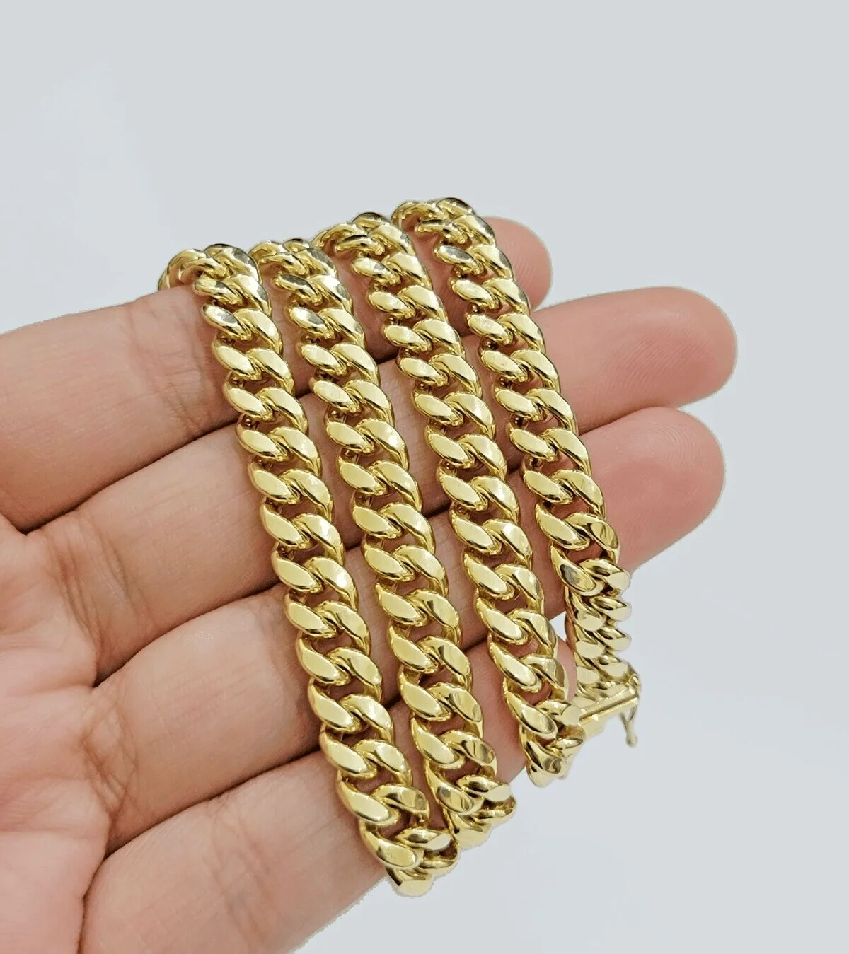 10k Yellow Gold Miami Cuban Link Chain Necklace 7mm 28'' Real 10kt Box Lock - Image 7