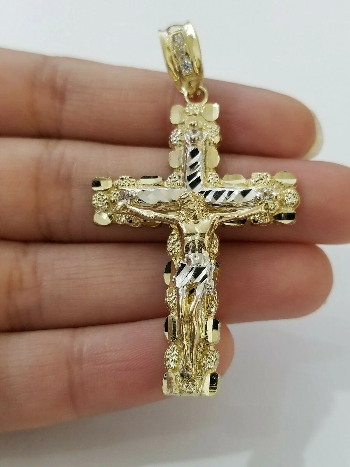 10k Yellow Gold Miami Cuban Link Chain Pendant Set REAL 10K 5mm Necklace Charm - Image 5