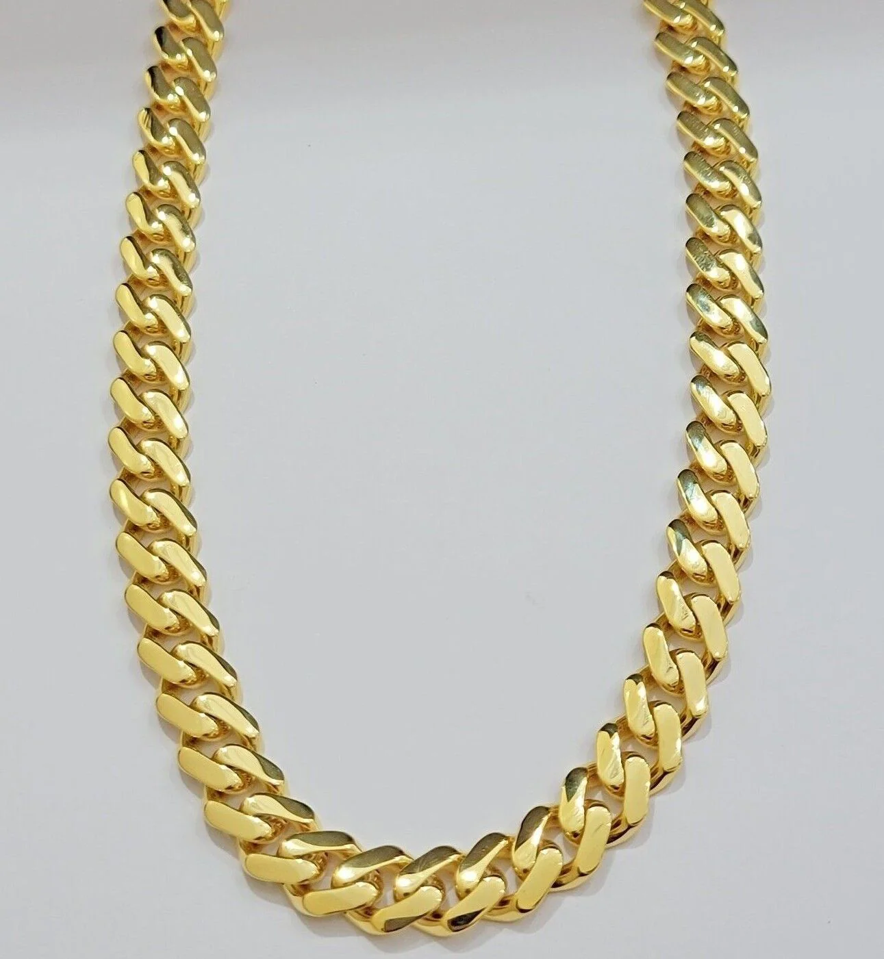 10k Yellow Gold Miami Cuban Royal Monaco Link Chain 9mm Necklace 20-28" REAL10kt - Image 5