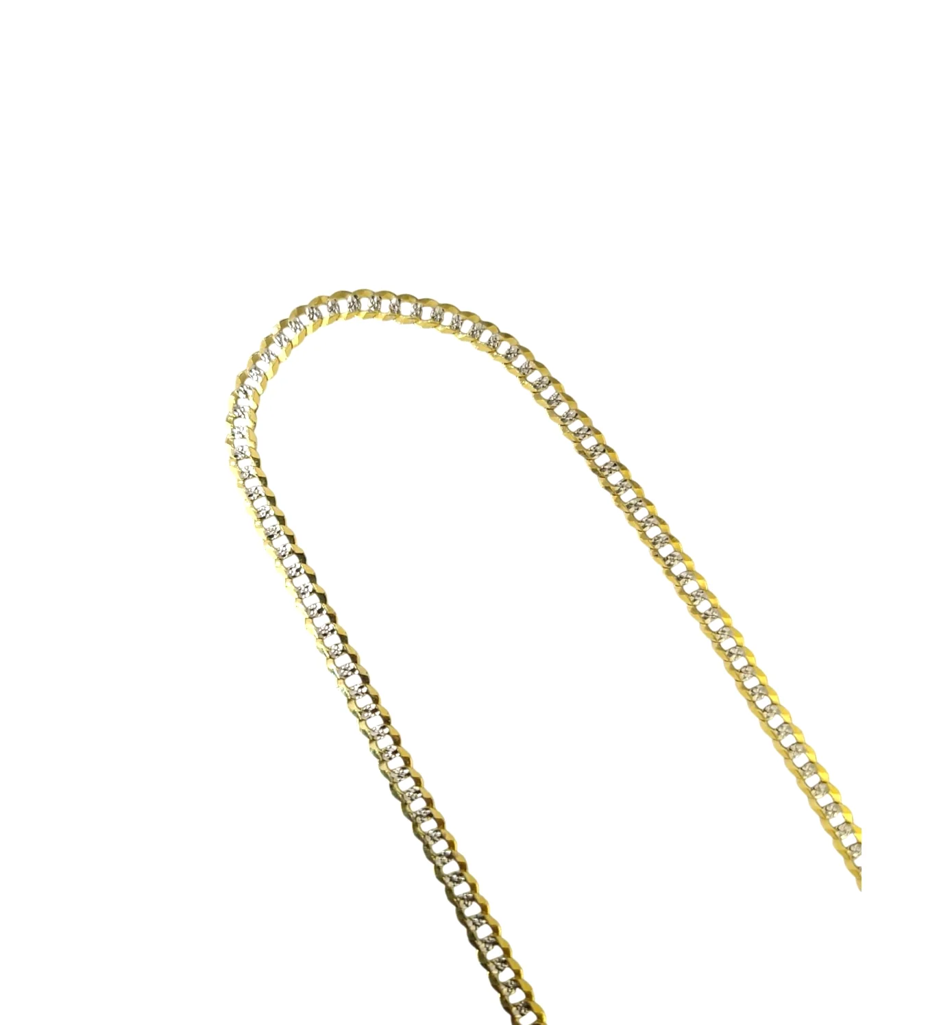 10k Yellow Gold Necklace Cuban Curb Chain 4mm 18"-28" inch Diamond Cuts 10kt - Image 5