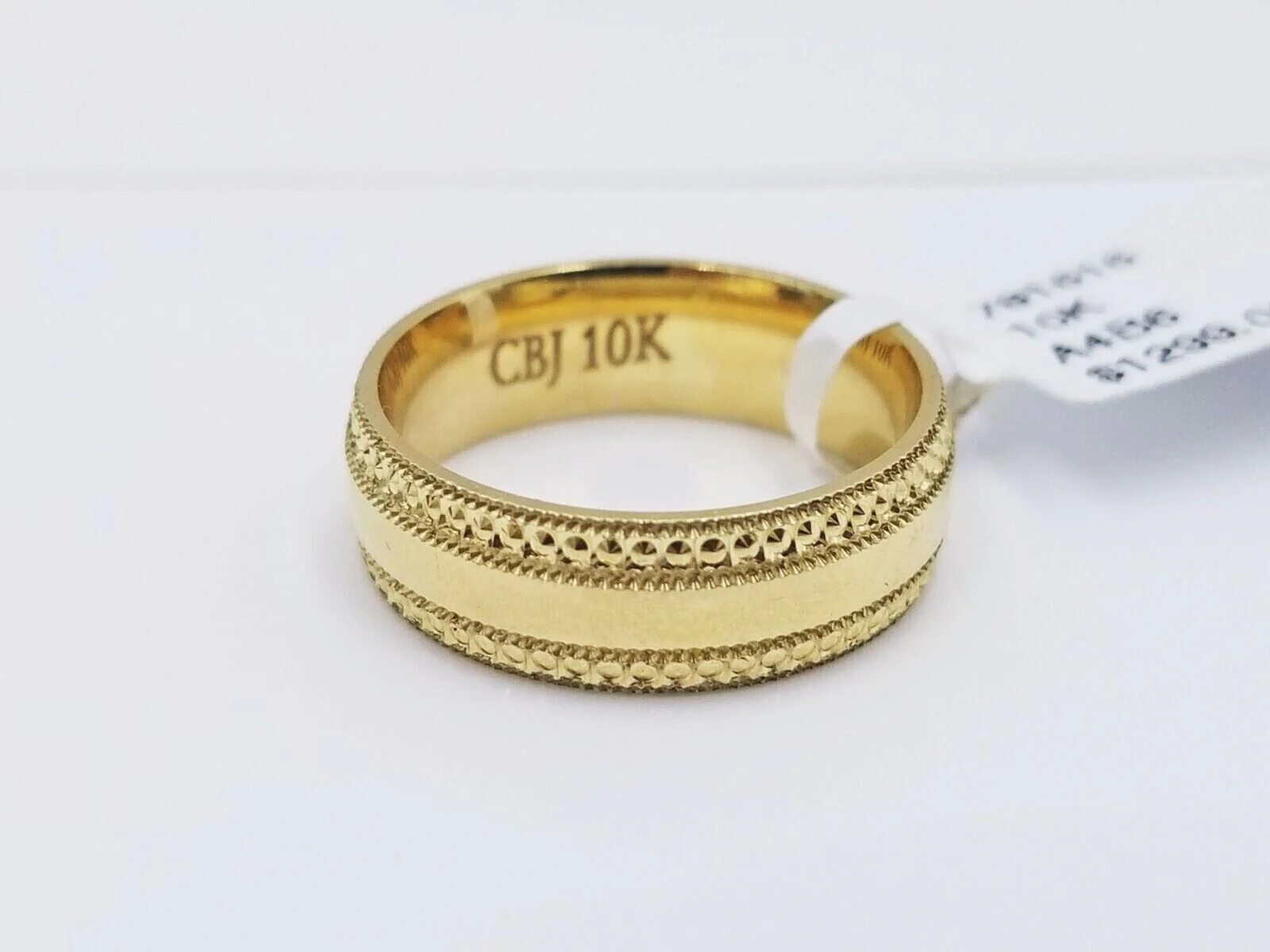 10k Yellow Gold Ring Band Men's Engagement Wedding Anniversary Real 10kt gold,  Ring Sizes 6,7,8,9,10,11 & 12 - Image 5