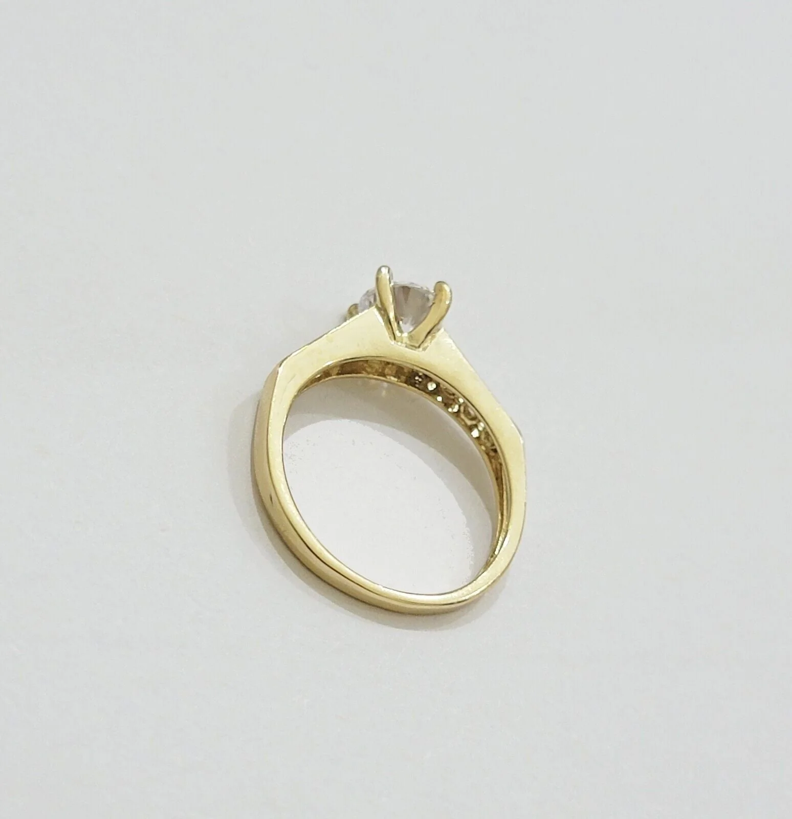 10k Yellow Gold Ring Ladies Engagement Wedding Band All Sizes Real 10kt Women - Image 6