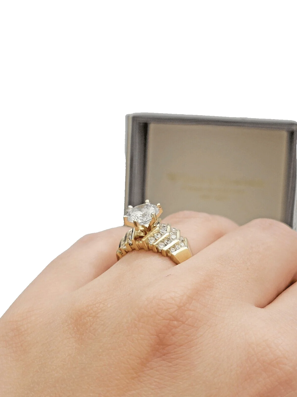 10k Yellow Gold Ring Ladies Wedding Band All Sizes Real 10kt SALE Engagement Women - Image 4