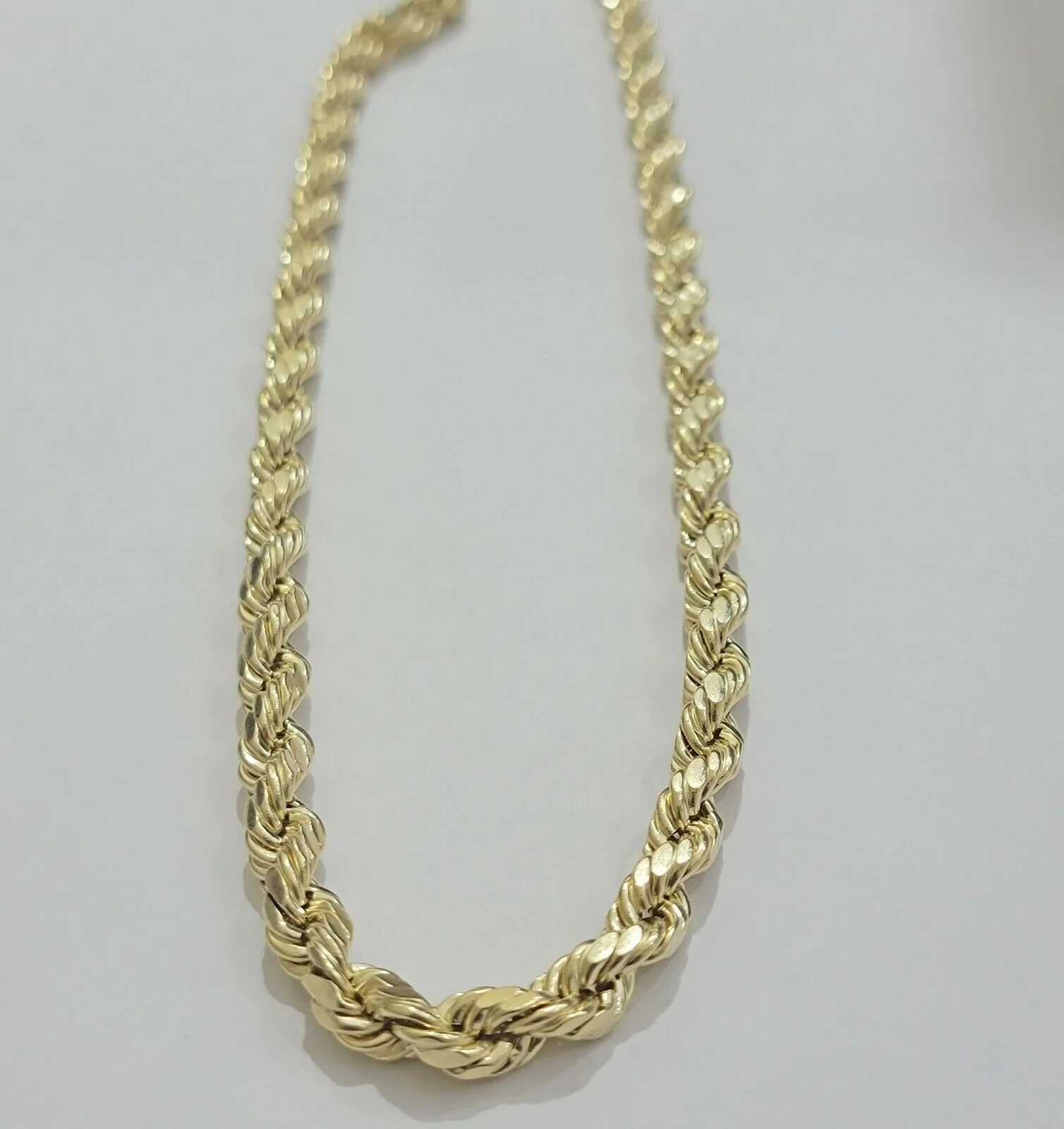 10k Yellow Gold Rope Chain Necklace 18"-30" Men Women Inch 4mm- 10mm REAL 10 KT - Image 10