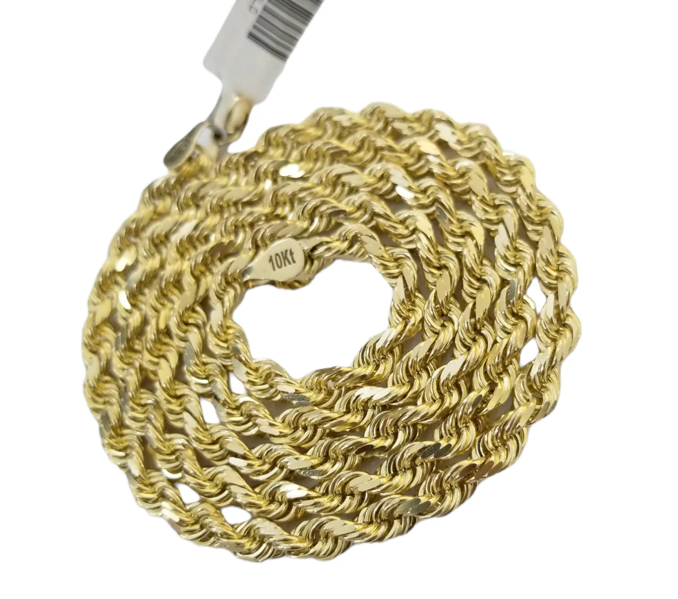 10k Yellow Gold Solid Rope Chain Necklace 7mm 22" Inch Real 10KT Gold - Image 5